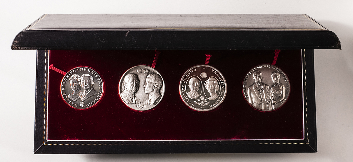 貨幣博物館 | 日本 天皇皇后両陛下御外遊記念銀メダルセット Japanese Emperor Foreign Travel to EUROPE AR  Medal Set 昭和46年（1971） UNC~Proof