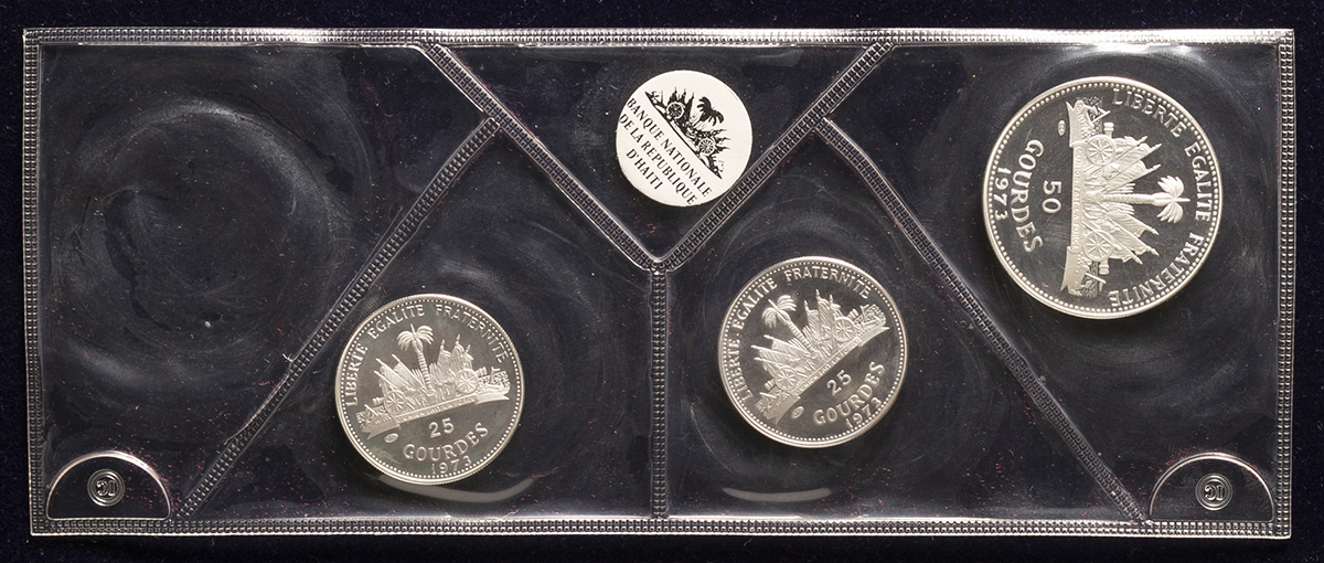貨幣博物館 | HAITI ハイチ Proof Set in Silver 1973 Proof