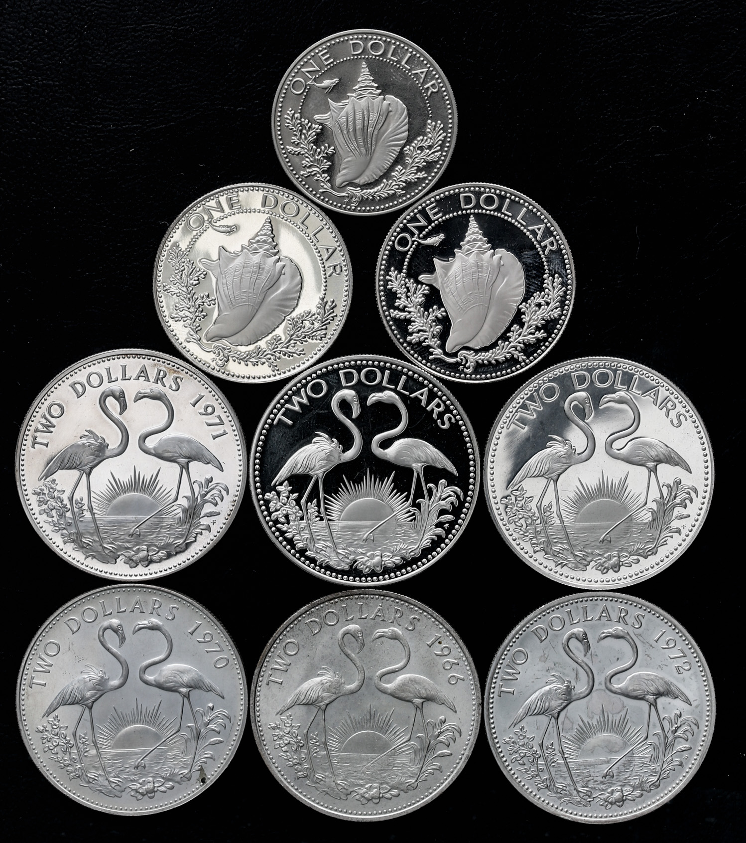 ベトナム ドン　2 ハオ 1975 P78s 標本 未流通 グレード 64 貨幣博物館 | BAHAMAS バハマ Dollar 1975,76,81 // 2Dollars 1966,70