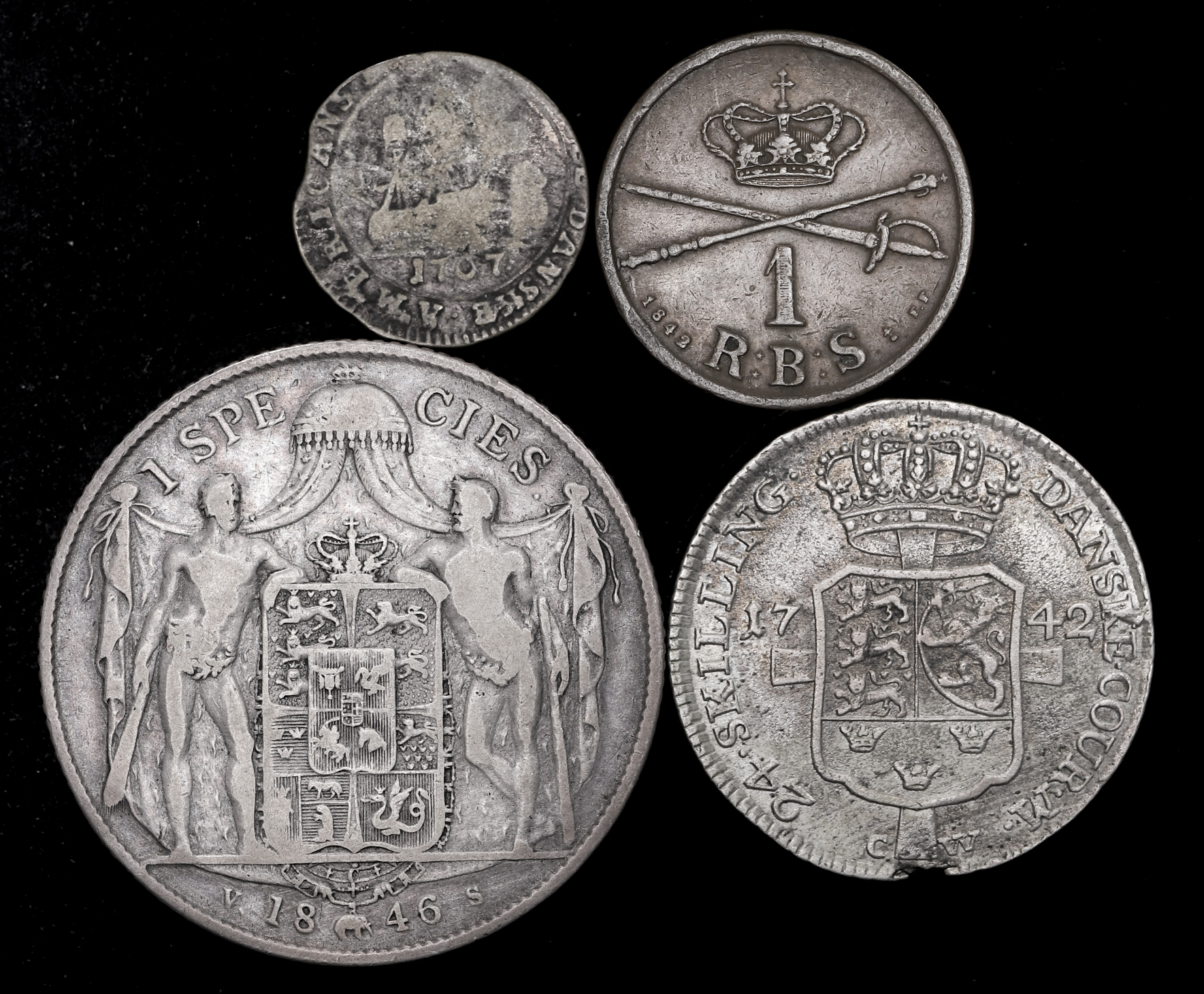 貨幣博物館 | DENMARK デンマークコイン4枚組 返品不可 Sold as is No returns