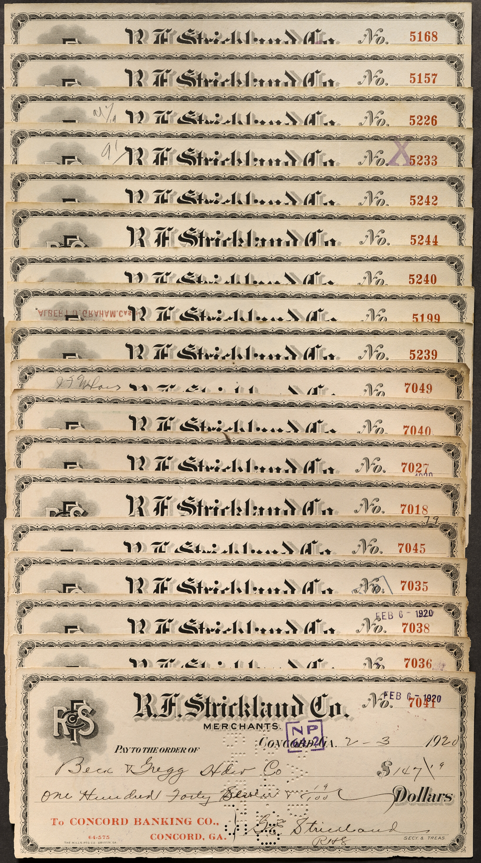 貨幣博物館 | アメリカ小切手約33枚組 返品不可 Sold as is No returns