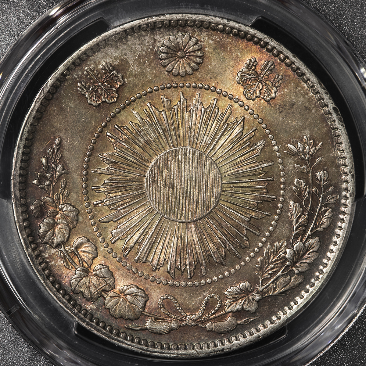 限时竞拍,日本旧一圓銀貨Old type 1Yen 明治3年（1870） PCGS-MS63