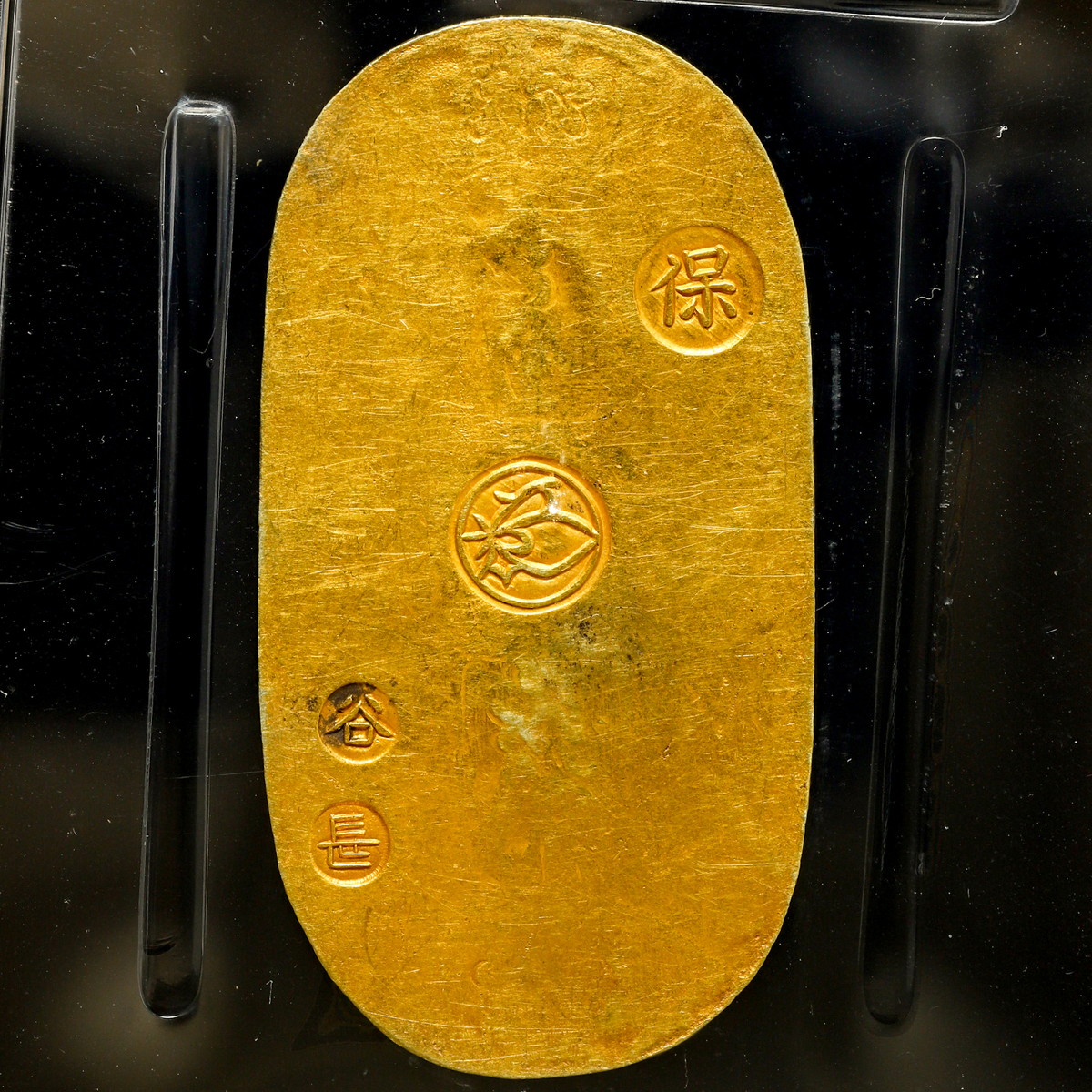 貨幣博物館 | 日本 PCGS Genuine Scratch AU Details 天保小判金 Tenpo