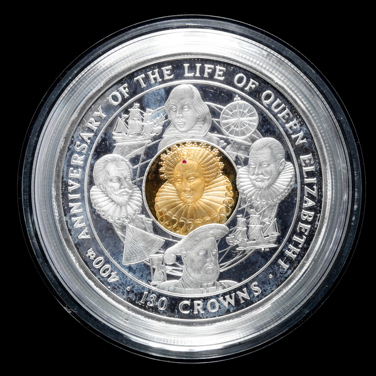 貨幣博物館 | マン島- 迫力4000g 2003. Silver. 130クラウン. プルーフ