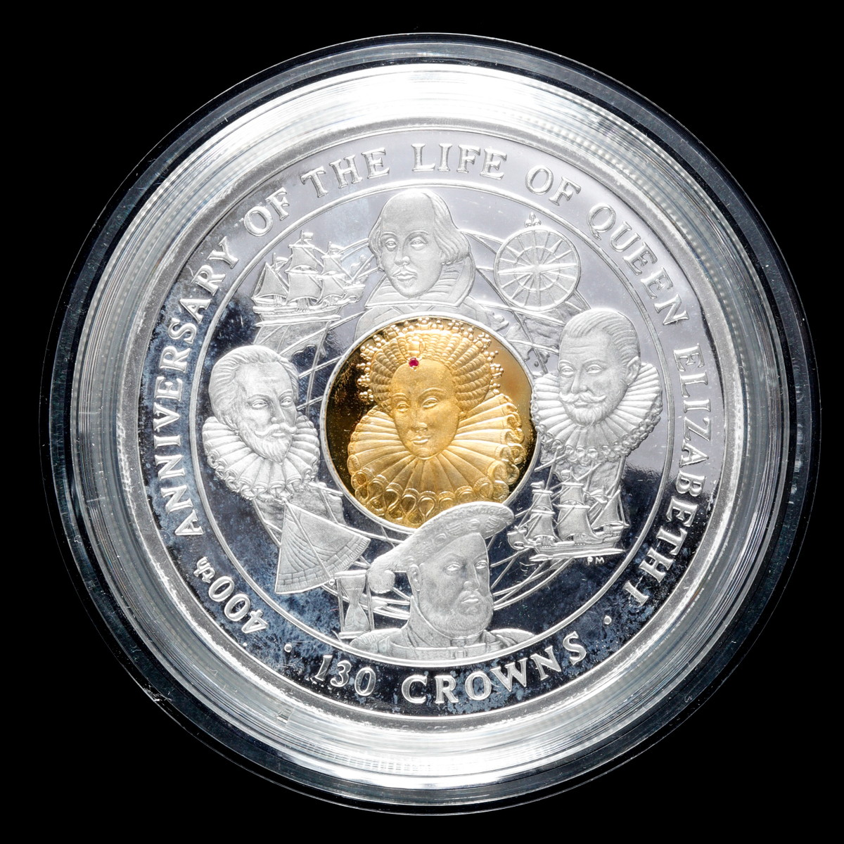 貨幣博物館 | マン島- 迫力4000g 2003. Silver. 130クラウン. プルーフ