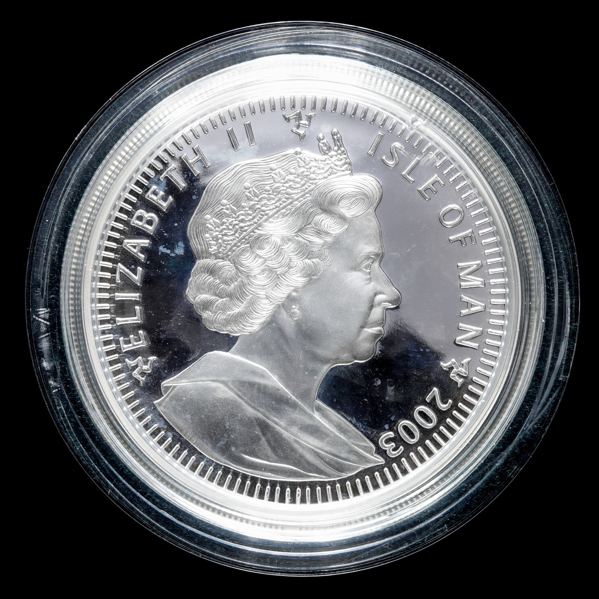 貨幣博物館 | マン島- 迫力4000g 2003. Silver. 130クラウン. プルーフ