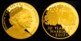GREAT BRITAIN Elizabeth II エリザベス2世（1952~2022） 1000Pounds in Gold 2017 保証書・オリジナルケース付 with cert and original case