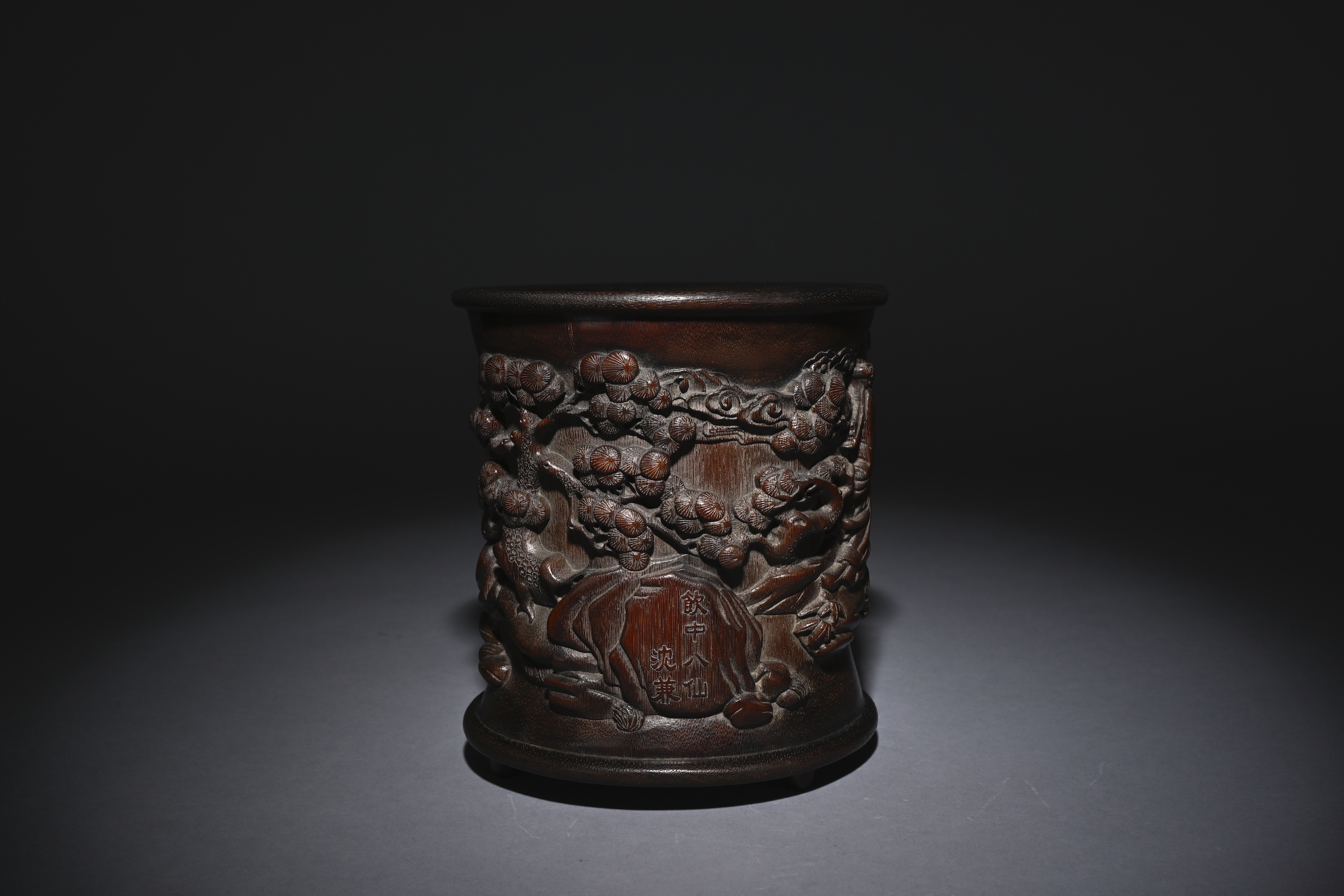 大人気豊富な中国美術 古玩大清同治年筆筒 飾り物置物 細密細工 古美術品 清