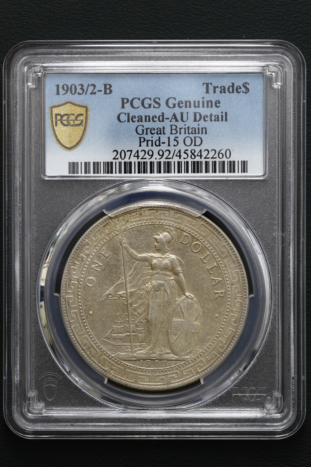 PCGS 鑑定品】イギリス 貿易銀 AU-Detail | www.causus.be