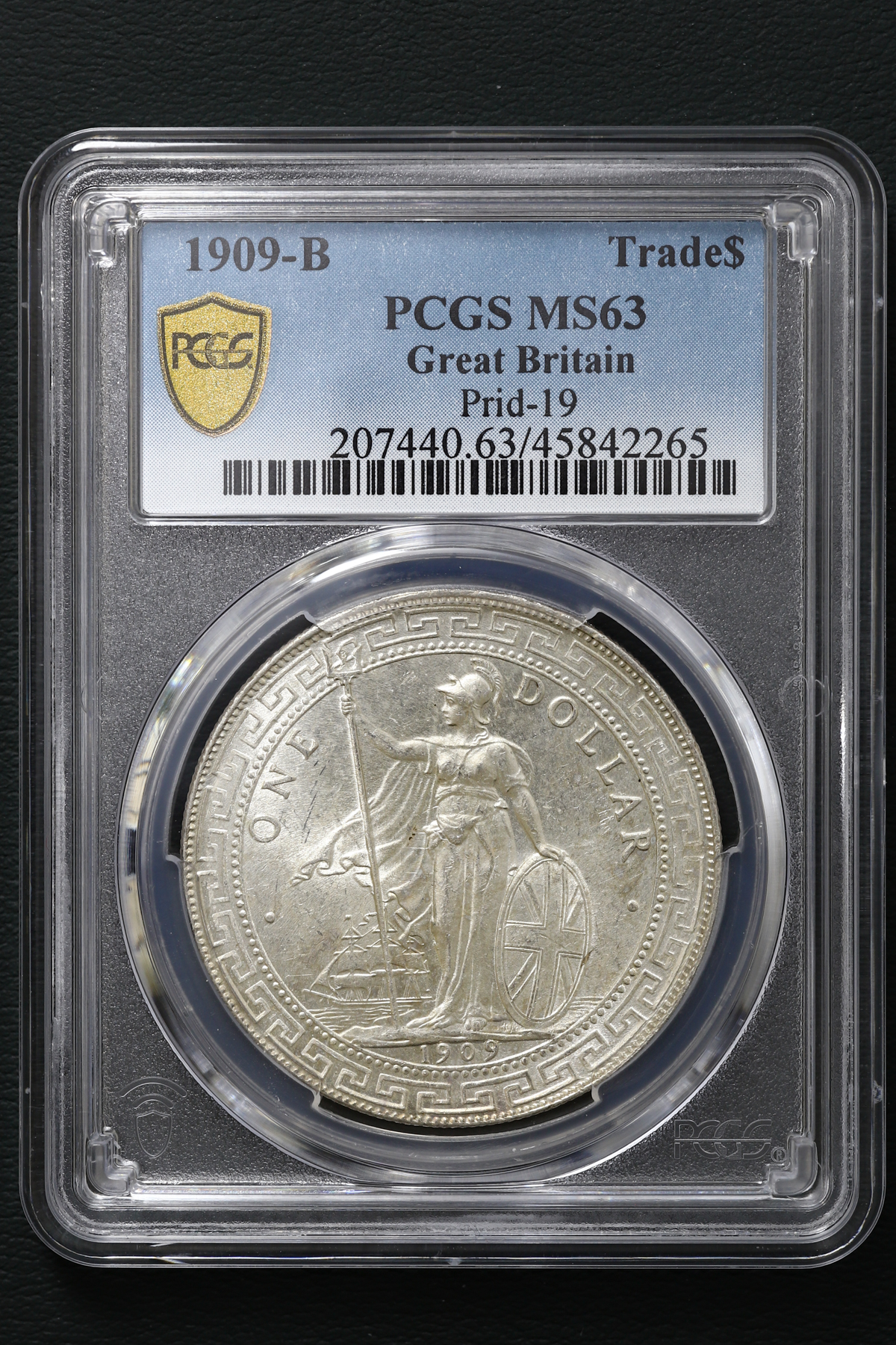 貨幣博物館 | イギリス British Trade Dollar イギリス貿易銀 Dollar 1909-B PCGS MS63