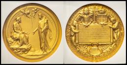 ITALY Kingdom 統一王国 AV Medal 1929 オリジナルケース入り with original case NGC-MS69