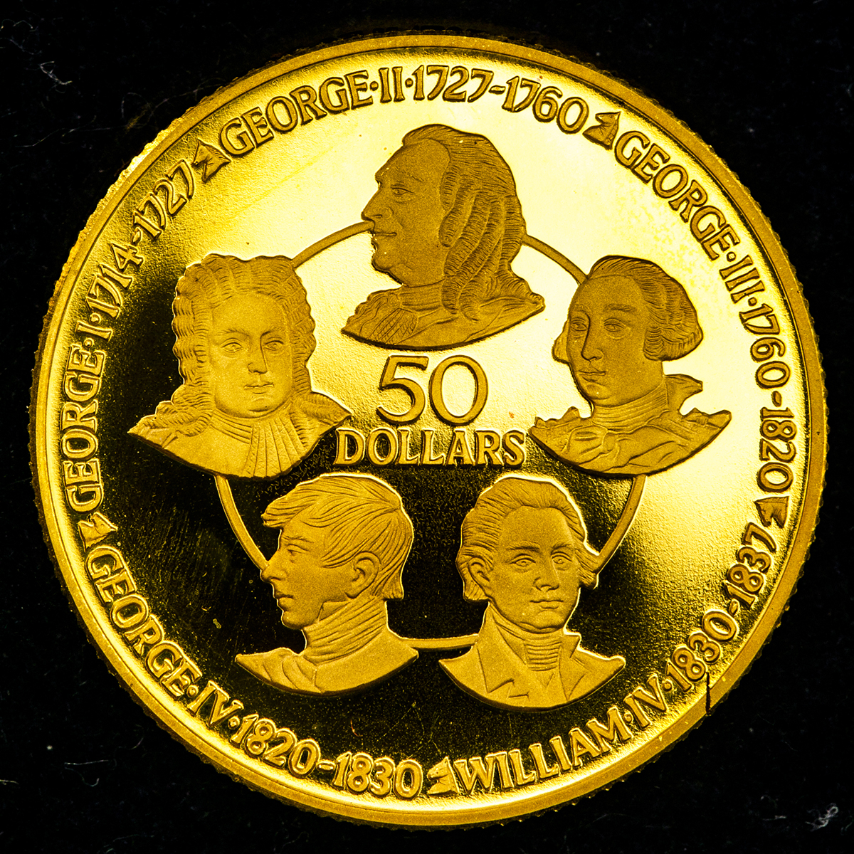 貨幣博物館 | CAYMAN ISLANDS ケイマン諸島 50Dollars 1980 Proof