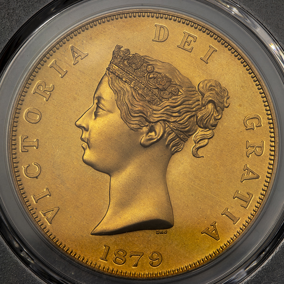 1879 イギリス ヴィクトリア PCGS PR67 INAレトロ クラウン銅貨 1879 イギリス ヴィクトリア PCGS PR67 INAレトロ クラウン銅貨