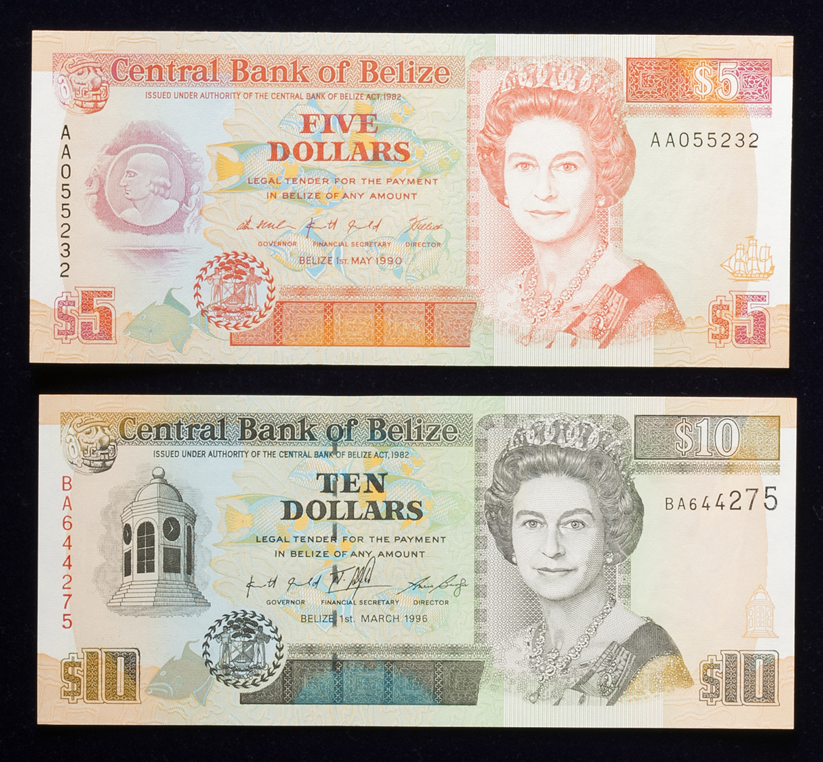 貨幣博物館 | BELIZE ベリーズ Lot of Bank Notes 紙幣各種 UNC