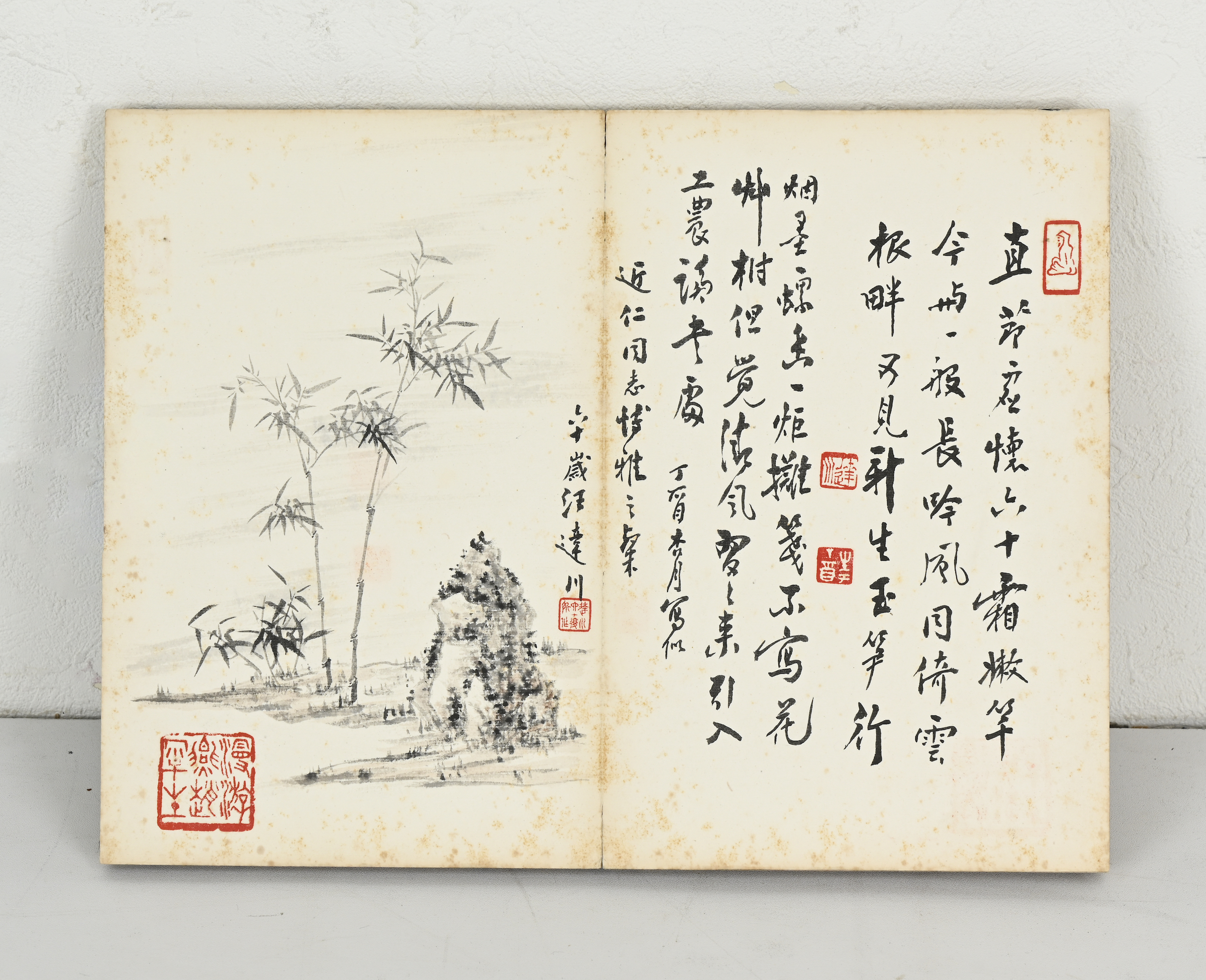 巻け物】大珍品「花鳥図 潘天壽 」中国近代画家 教育家 肉筆保證 唐物