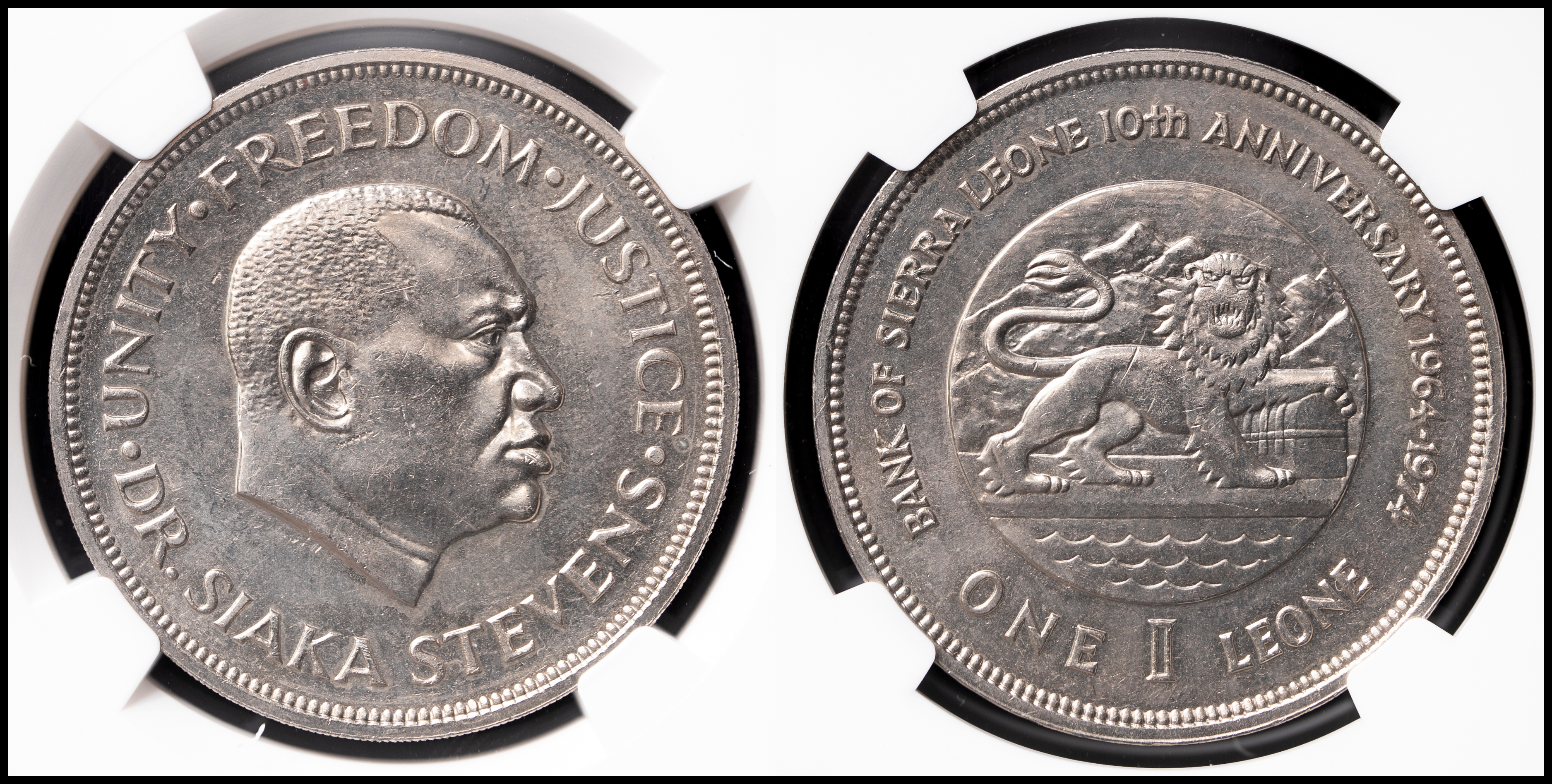 貨幣博物館 | Africa アフリカ SIERRA LEONE シェラレオネ Leone 1974