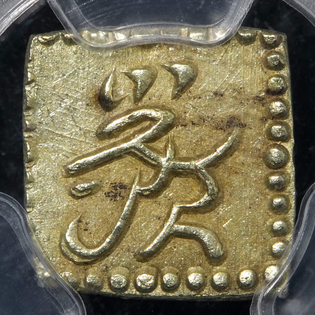 auction,日本文政一朱判金（角一朱） Bunsei 1Shu-ban-kin 文政7年