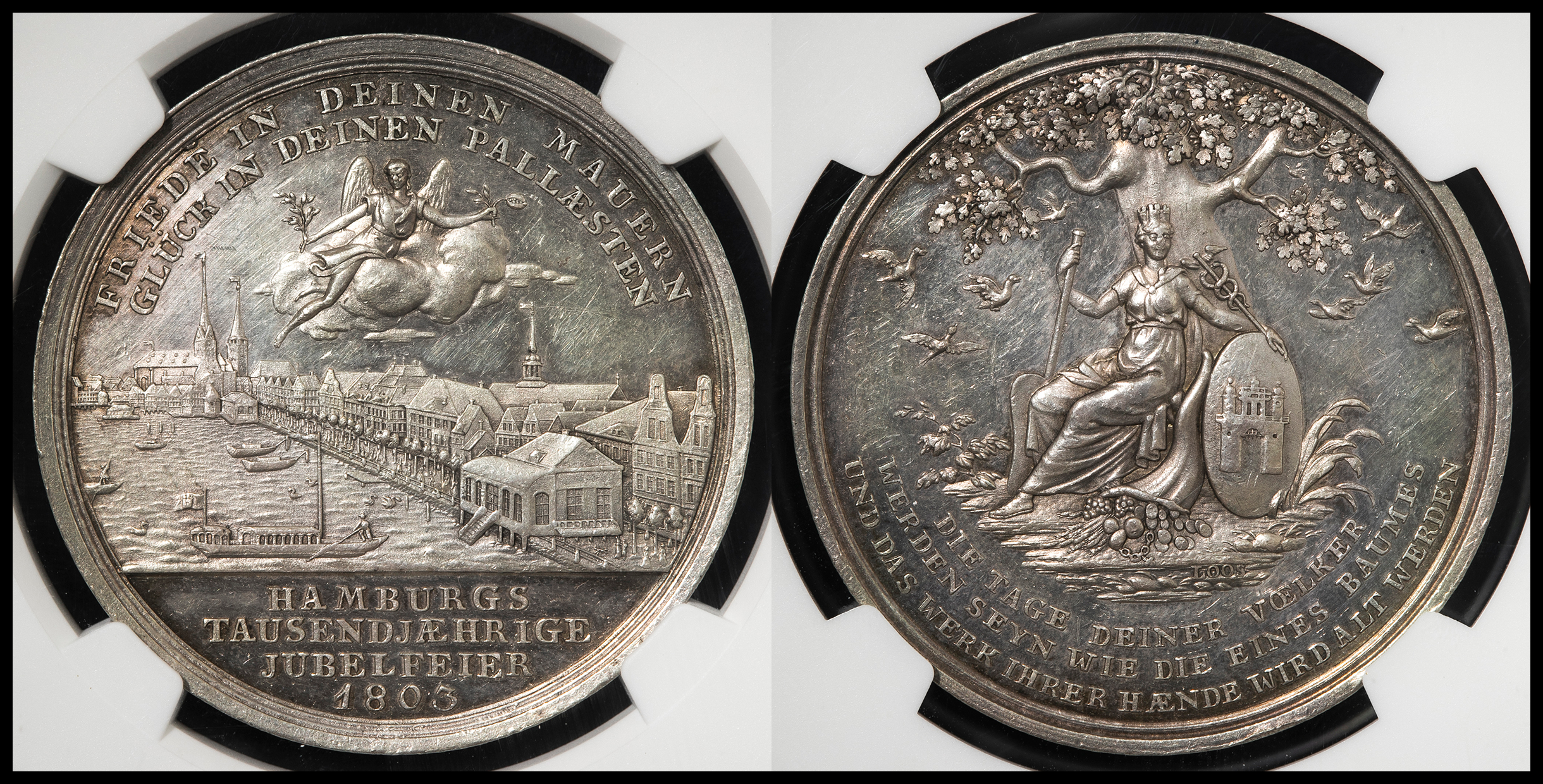 貨幣博物館 | GERMANY Hamburg ハンブルグ AR Medal 1803 洗浄 AU