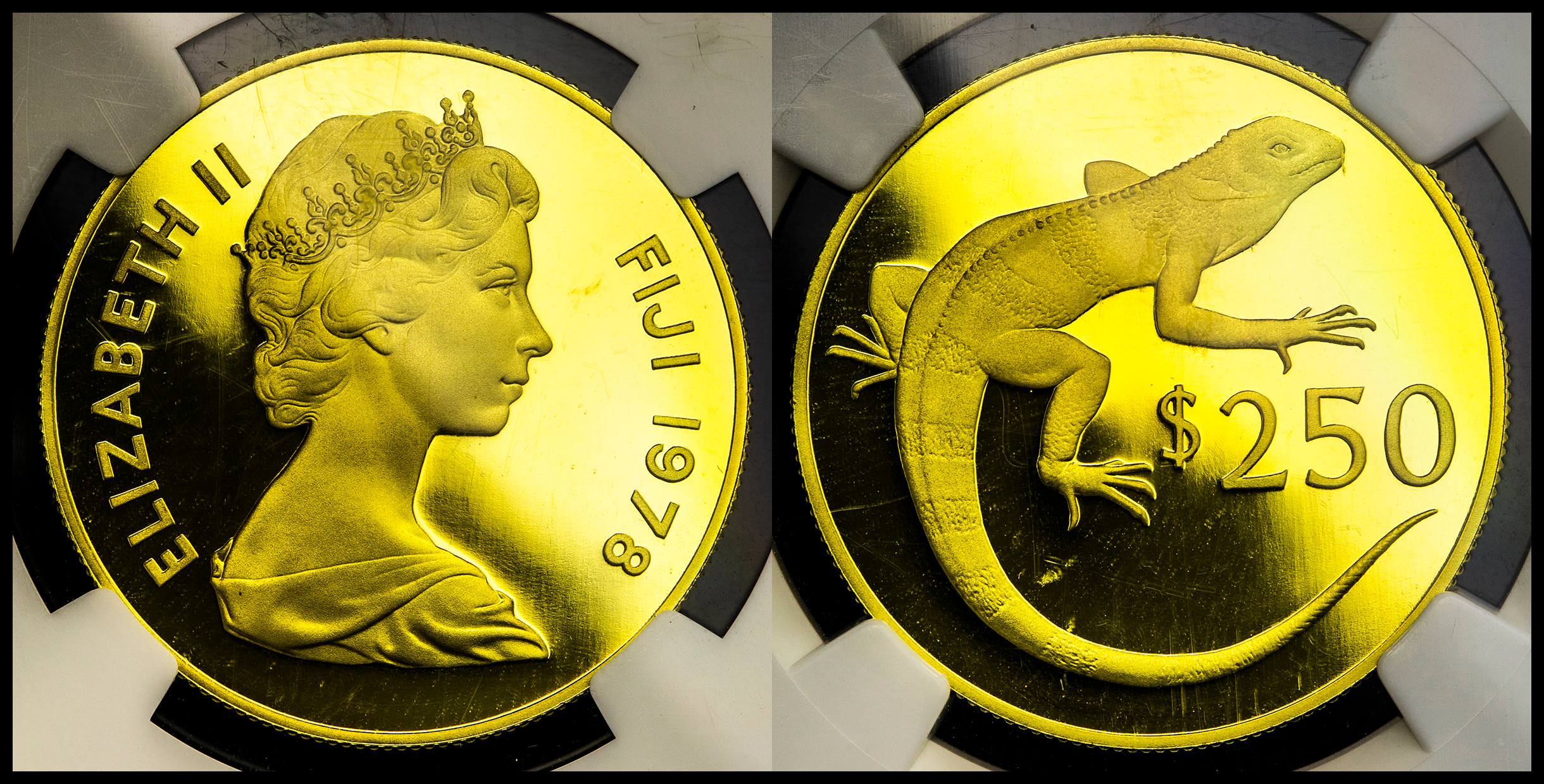 最旬トレンドパンツ | 貨幣博物館 FIJI Proof 1978 250Dollars フィジー コレクション