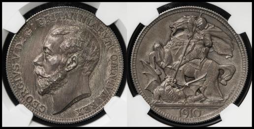 GREAT BRITAIN George V ジョージ5世（1910~36） Pattern Crown 1910 NGC-PF64 Matte