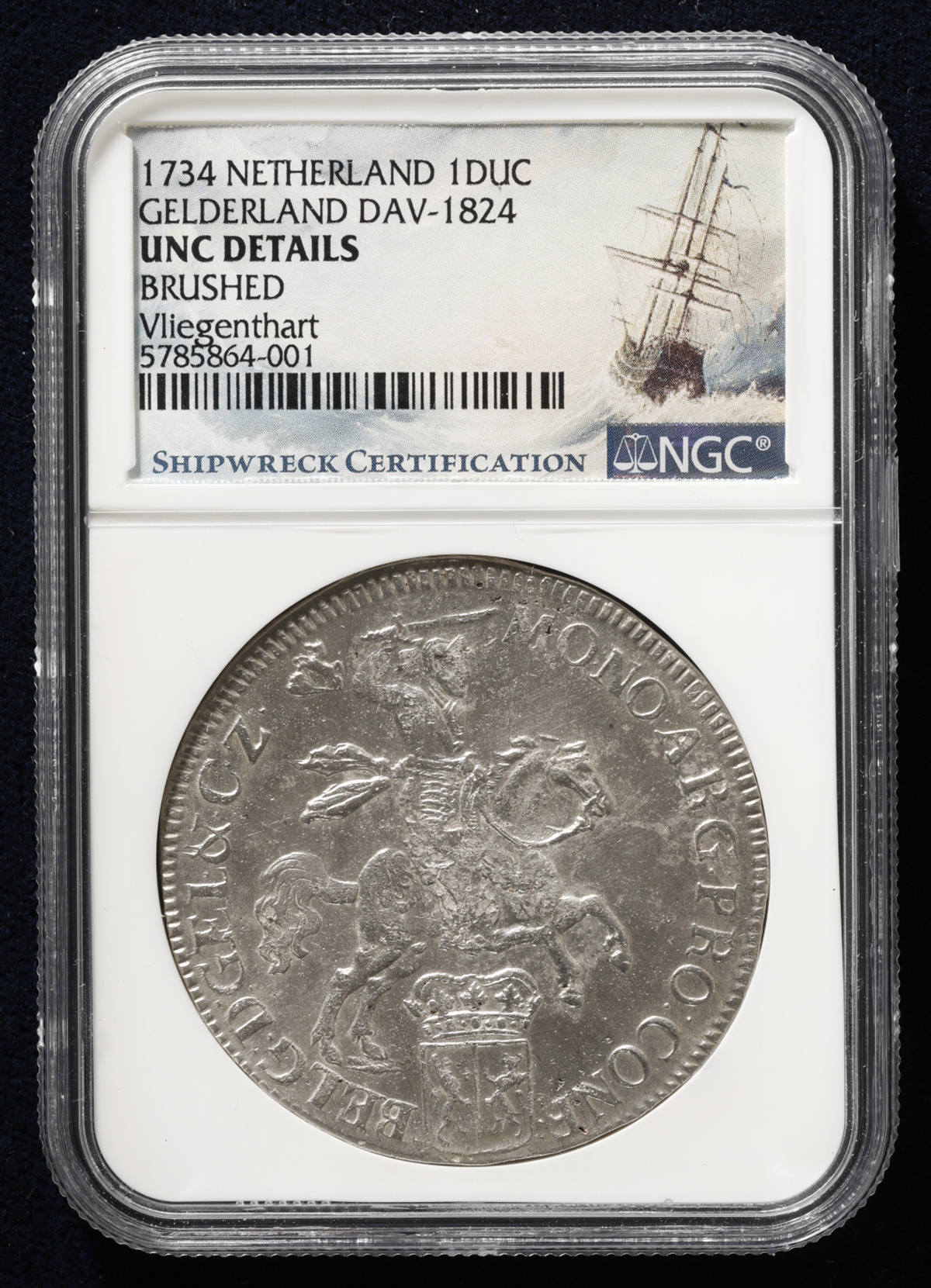 貨幣博物館 | NETHERLANDS Gelderland ヘルダーラント Ducaton 1734