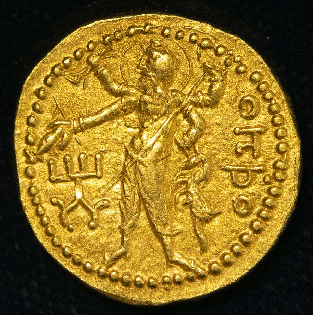 貨幣博物館 | Kushan Dynasty クシャン朝 AV Dinar Kanishka Ⅰ