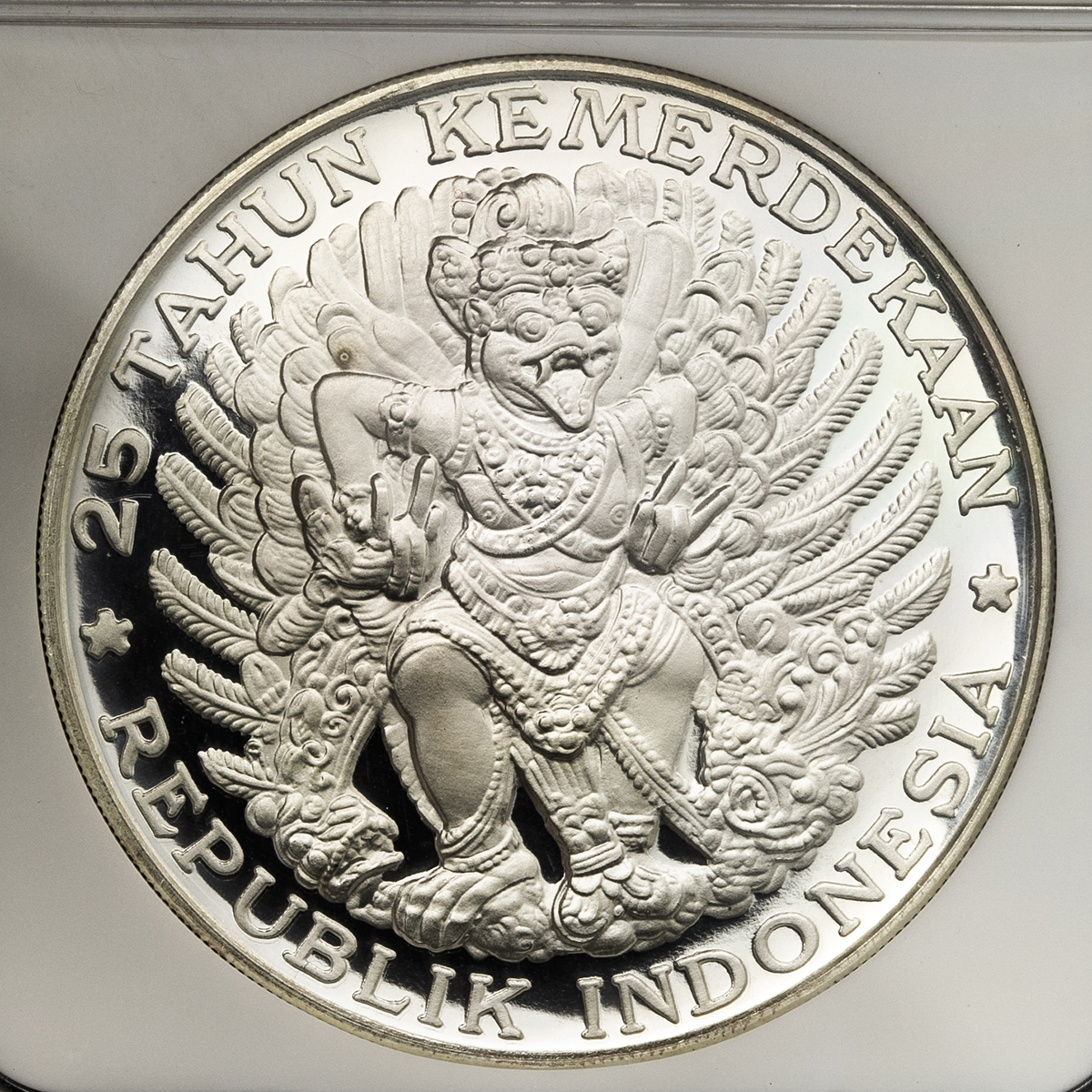 インドネシア 貨幣 10,000ルピア プルーフ銀貨 NGC PF68 