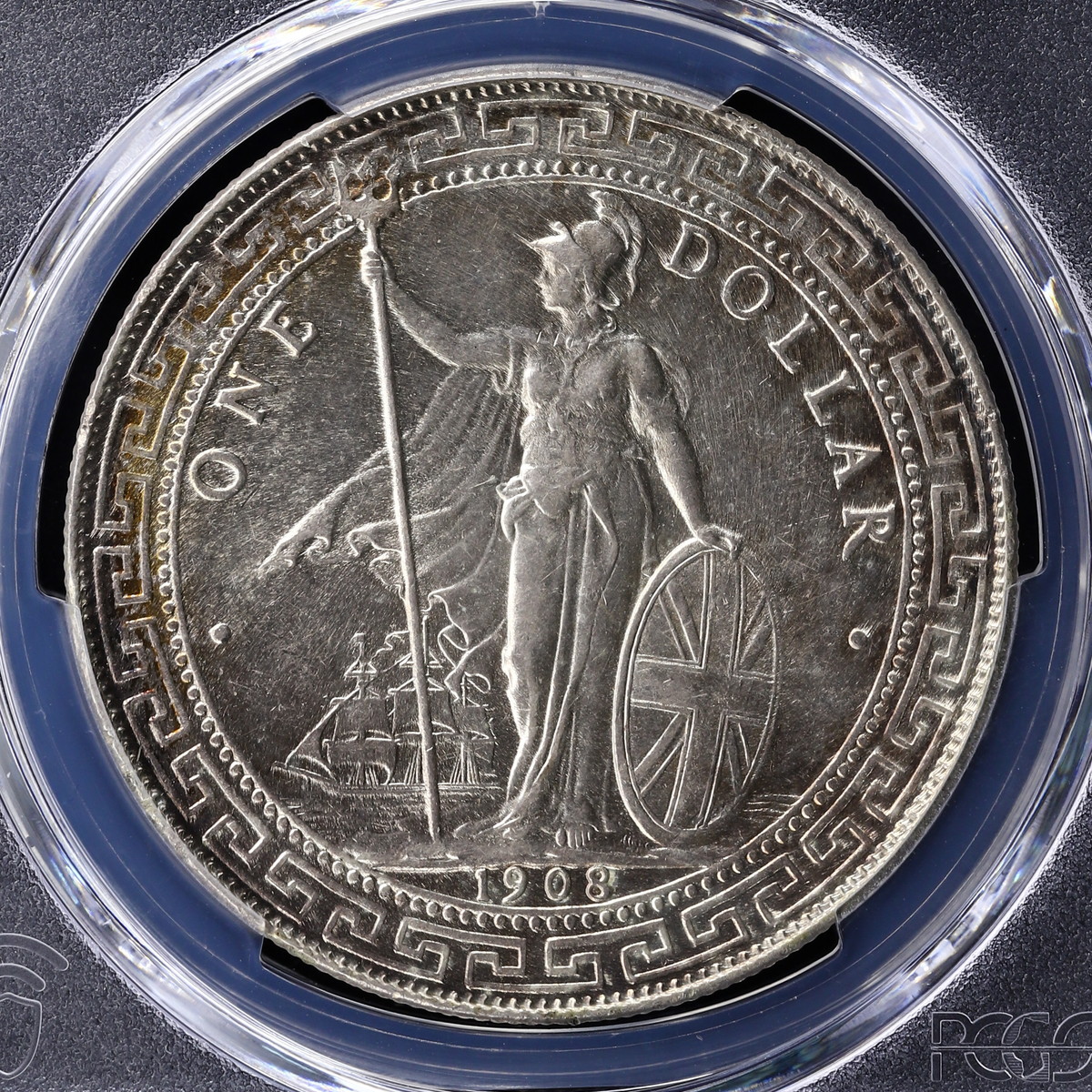 NGC-MS62 イギリス貿易銀 Dollar 1908‐B British Trade Dollar - 貨幣