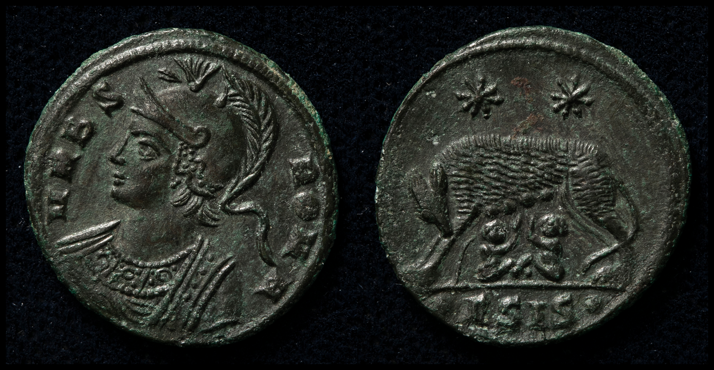 貨幣博物館 | Roman Empire ローマ帝国 AE3（Bl Nummus） Constantine I コンスタンティヌス1世（大帝）  AD307~337 EF+