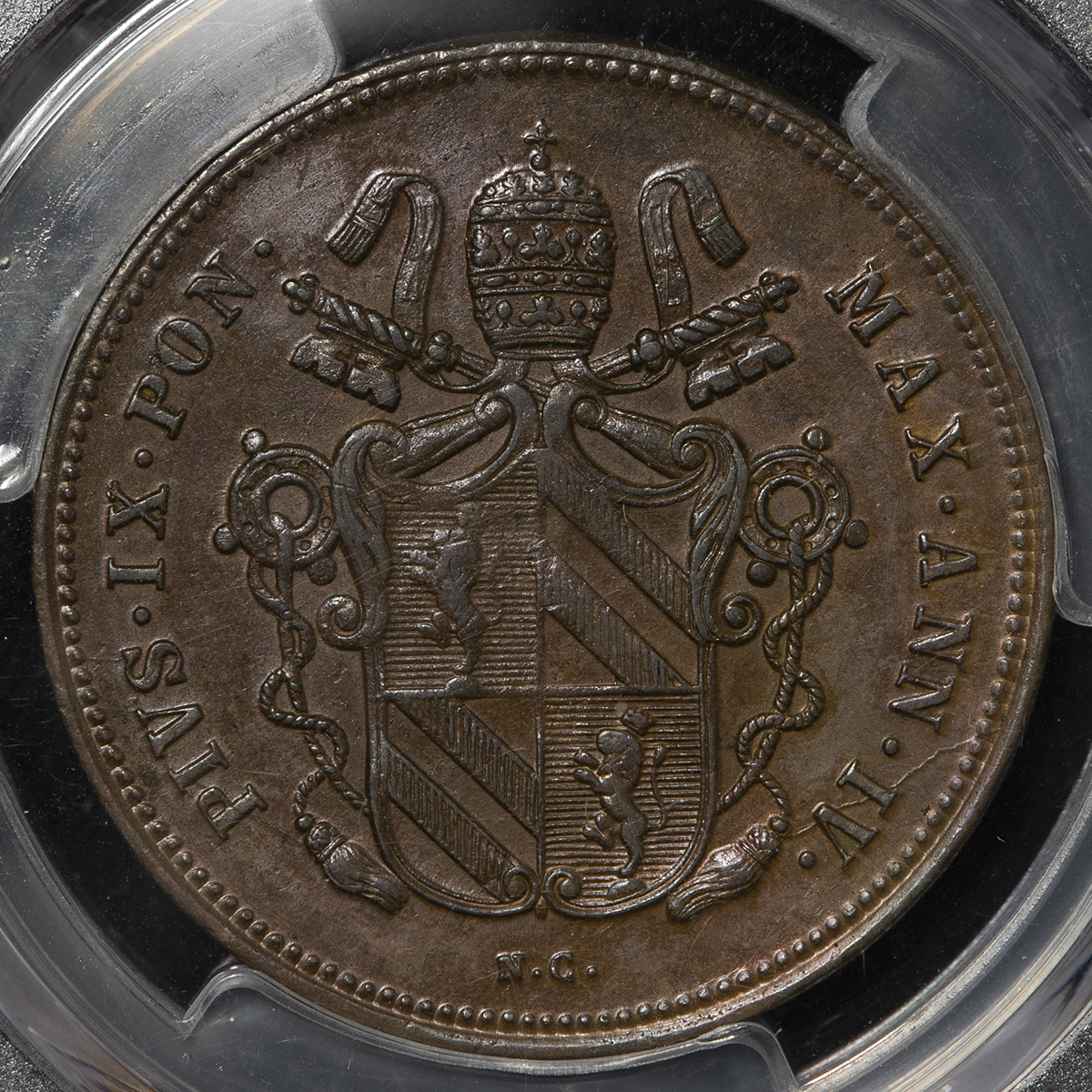 貨幣博物館 | ITALY Papal States ローマ教皇領 2Baiocchi 1849R UNC
