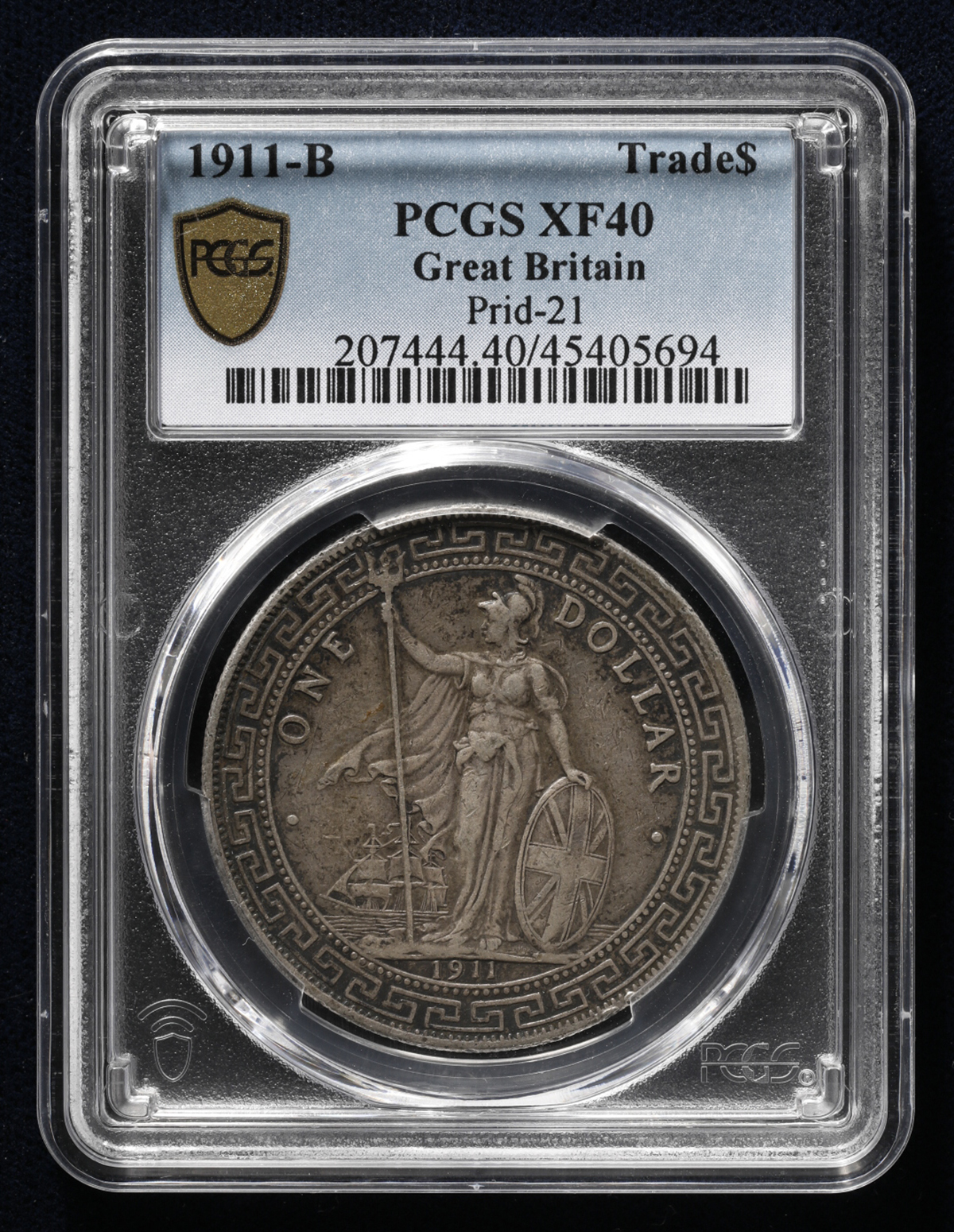 貨幣博物館 | British Trade Dollar イギリス貿易銀 Dollar 1911B VF