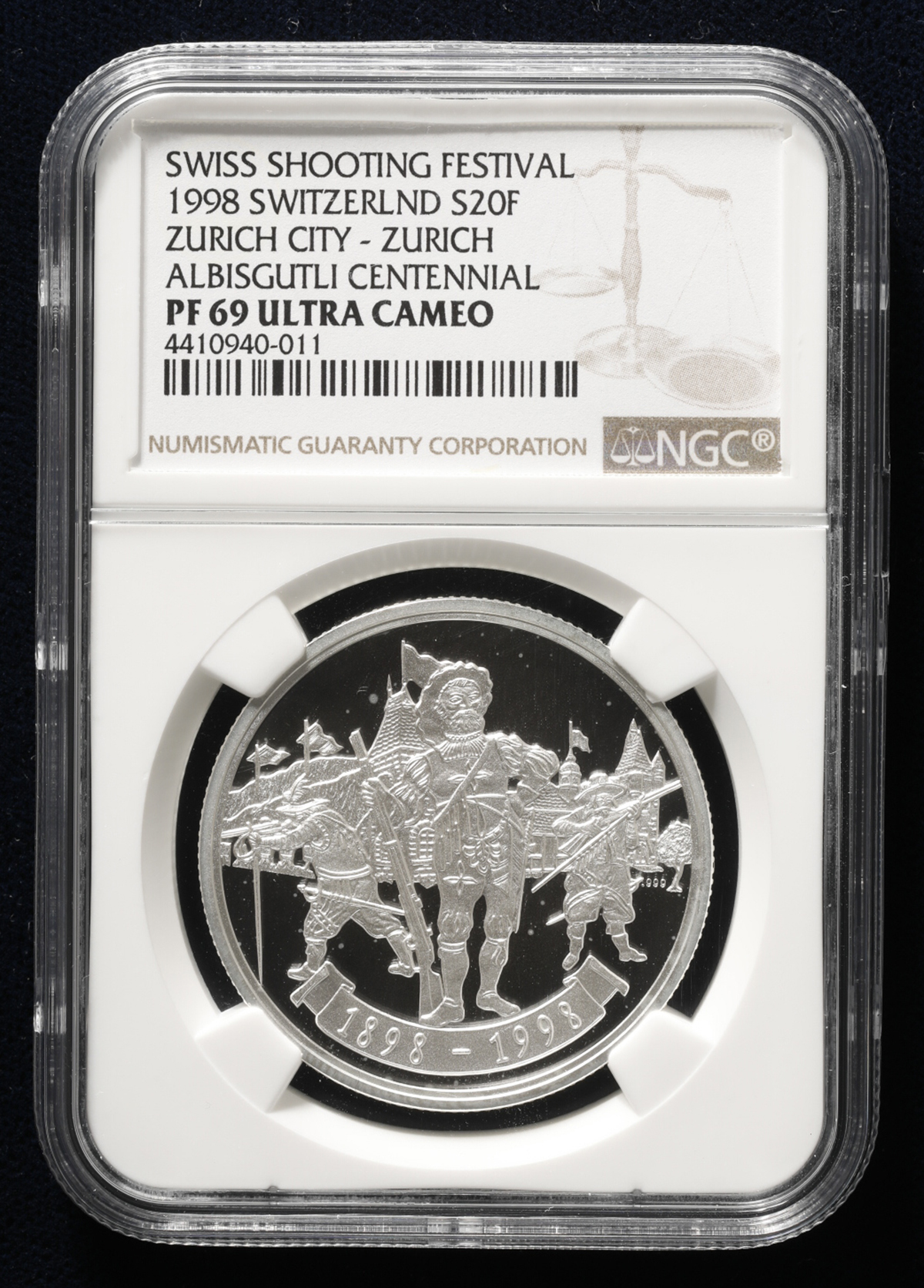 貨幣博物館 | SWITZERLAND Shooting Festival 射撃祭 20Francs in