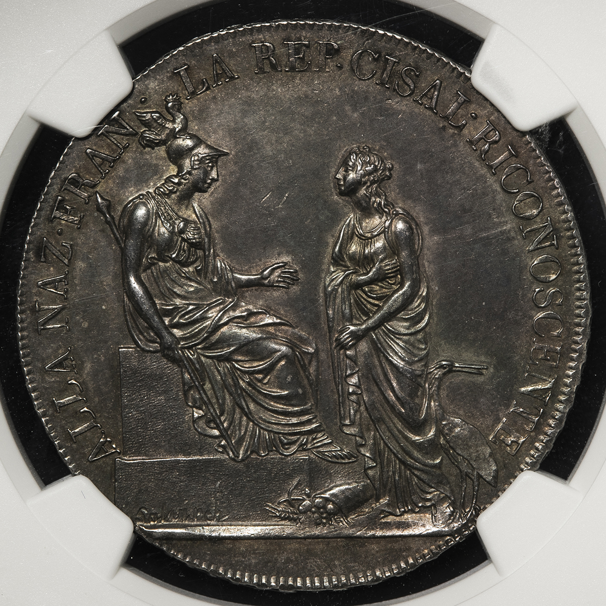 貨幣博物館 | ITALY Cisalpine Rep チサルピナ共和国 Scudo di 6Lire