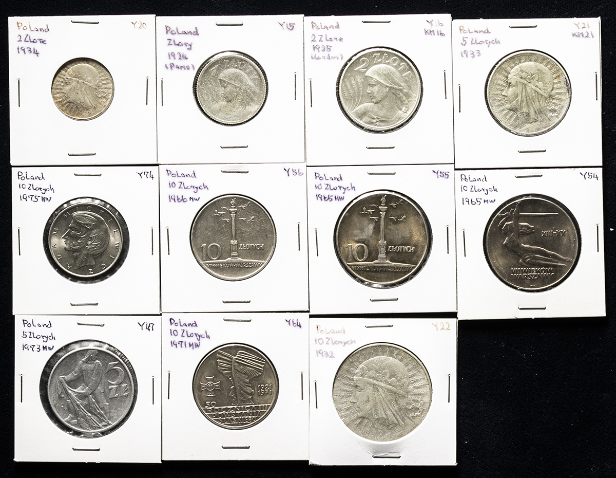 貨幣博物館 | POLAND Republic ポーランド共和国 Lot of Coins 各種貨幣 VF~UNC