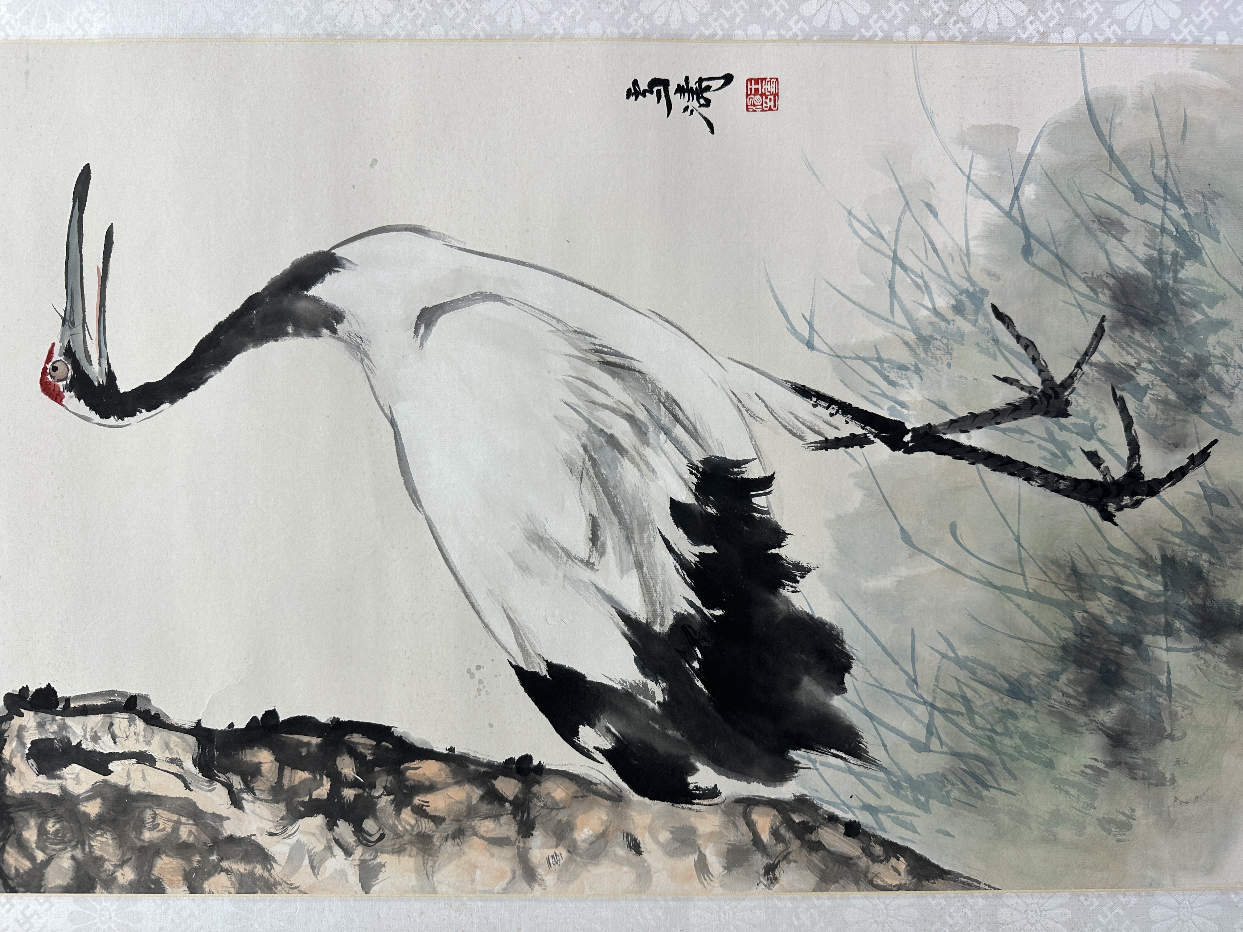 貨幣博物館| 松鶴款識：雪濤。 鈐印：「王雪濤印」 註：王雪濤，原名庭