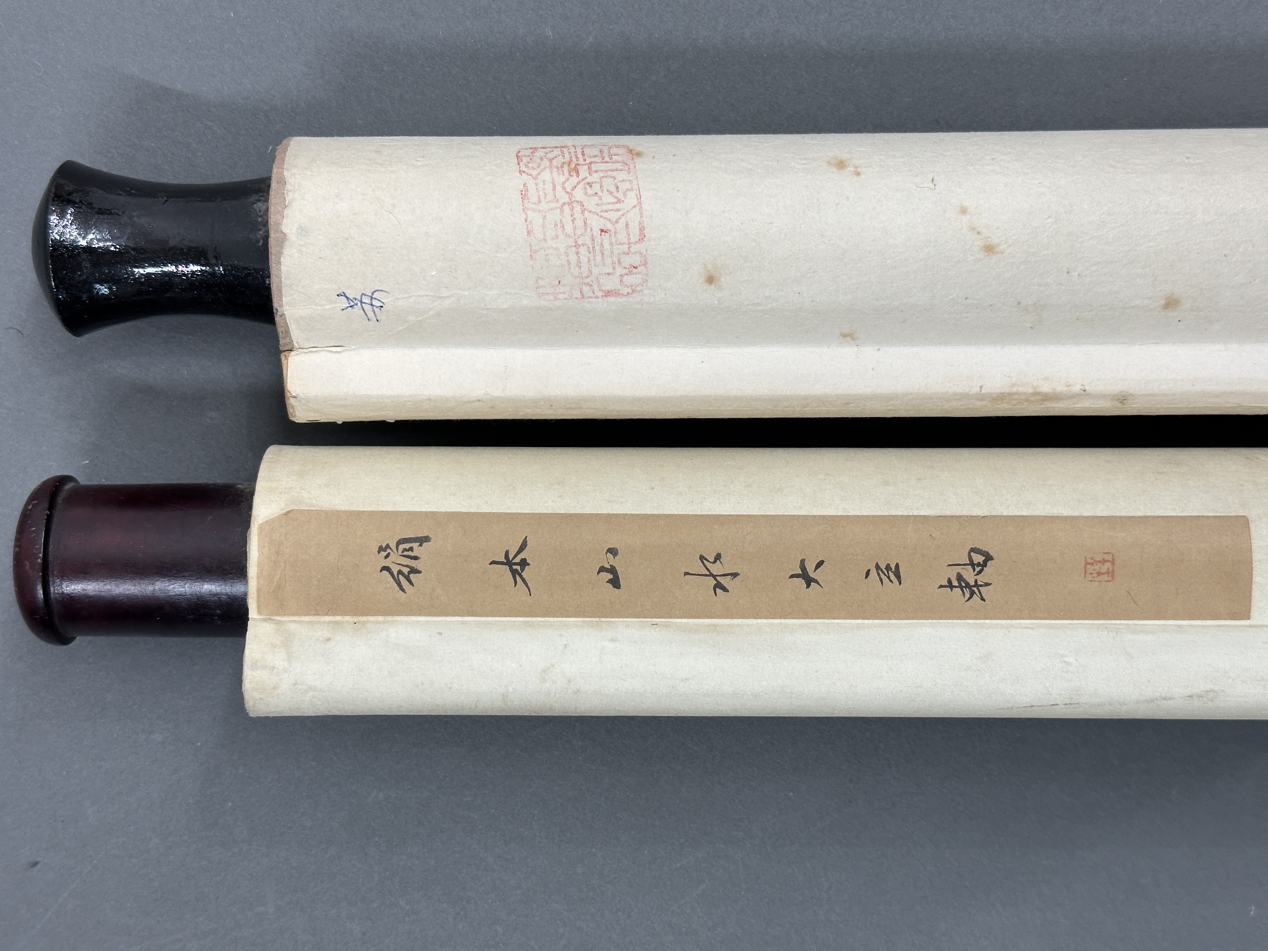貨幣博物館 | 山水、灕江春雨 款識：蘆灘鷺影圖。仲之寫於翠閣