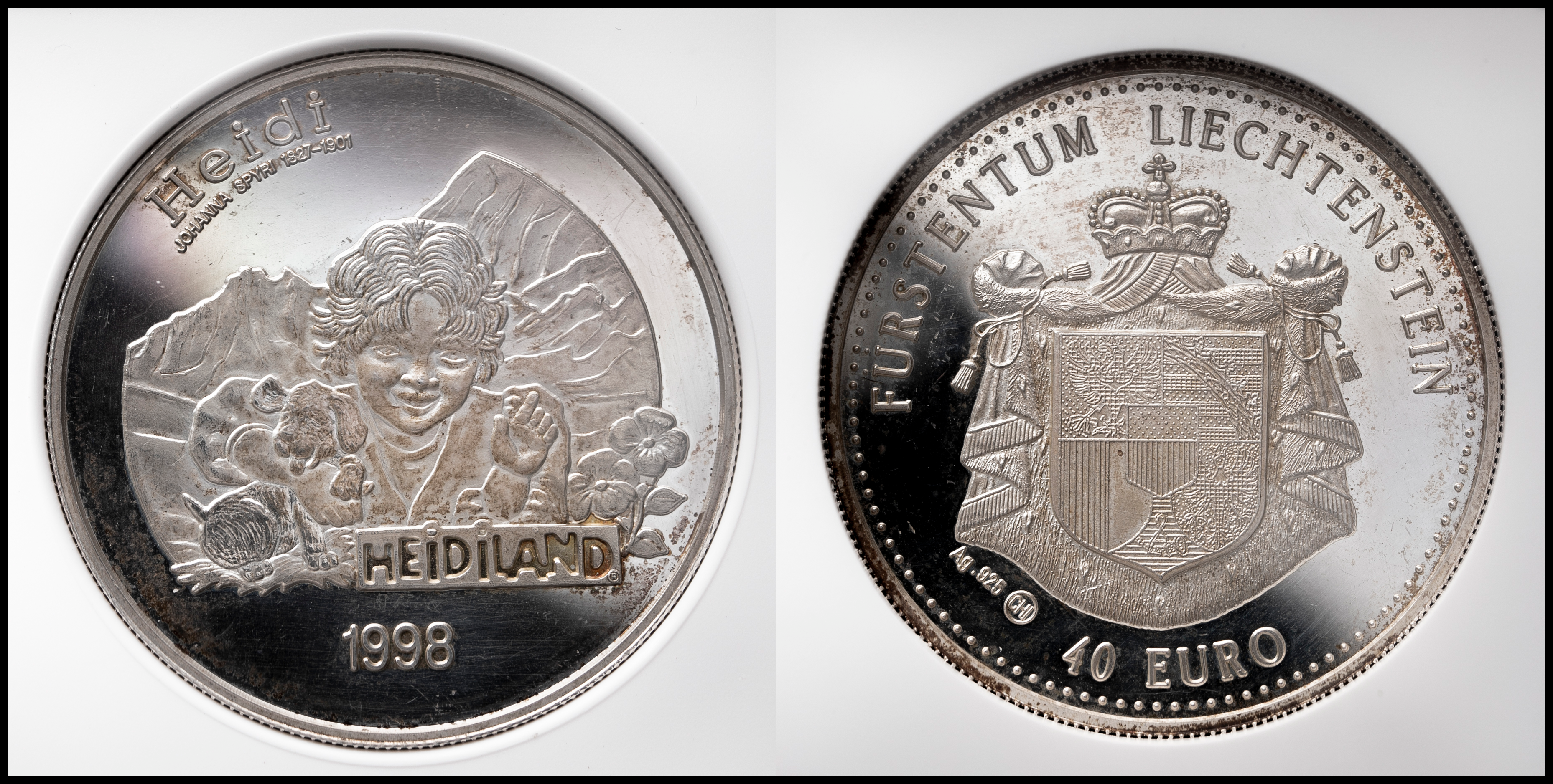 貨幣博物館 | LIECHTENSTEIN リヒテンシュタイン 40Euro 1998