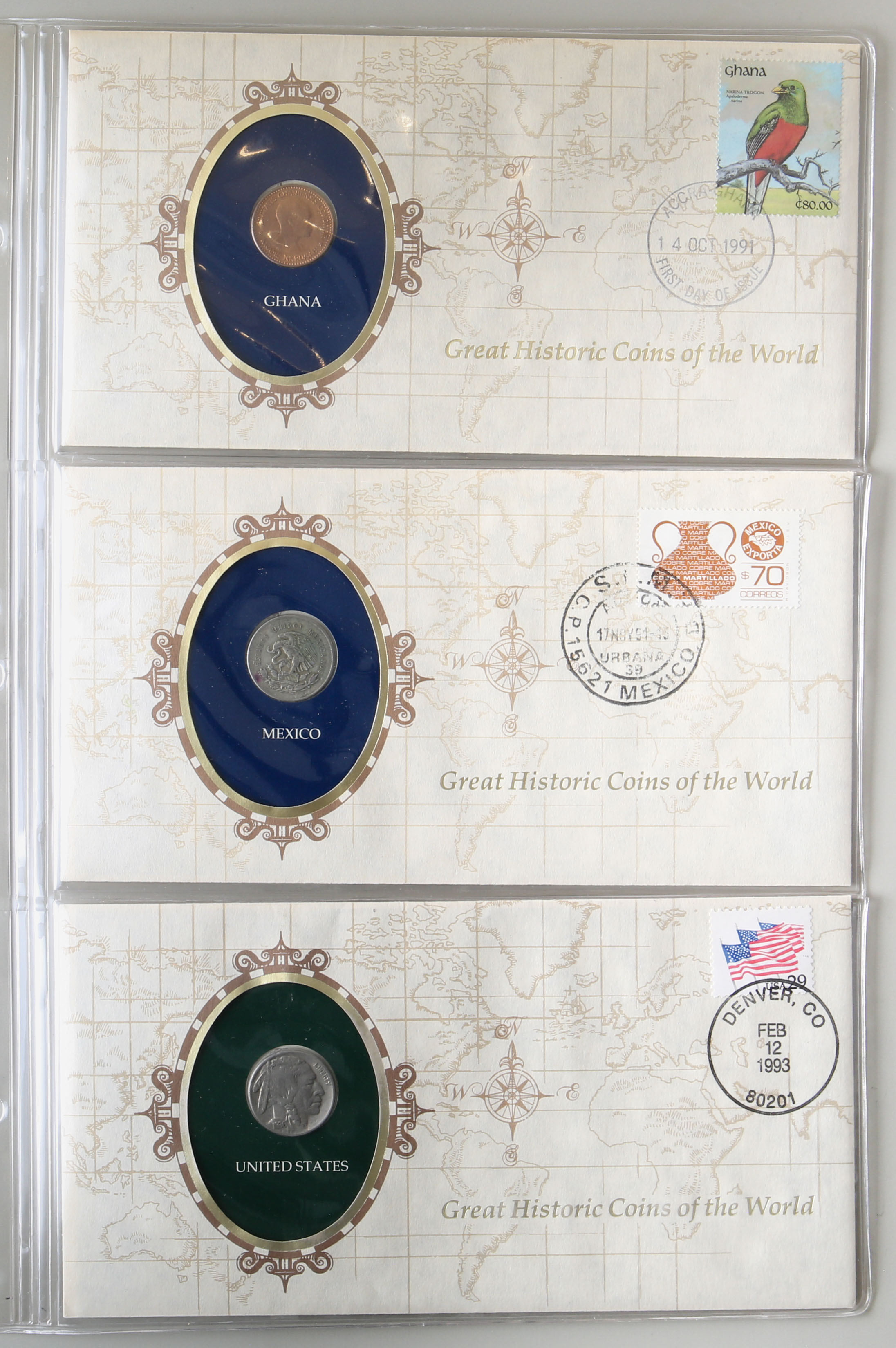 貨幣博物館 | フランクリンミント社製造 Great Historic Coins of the World 世界のコイン 国内送料別途500円  返品不可 Sold as is No returns