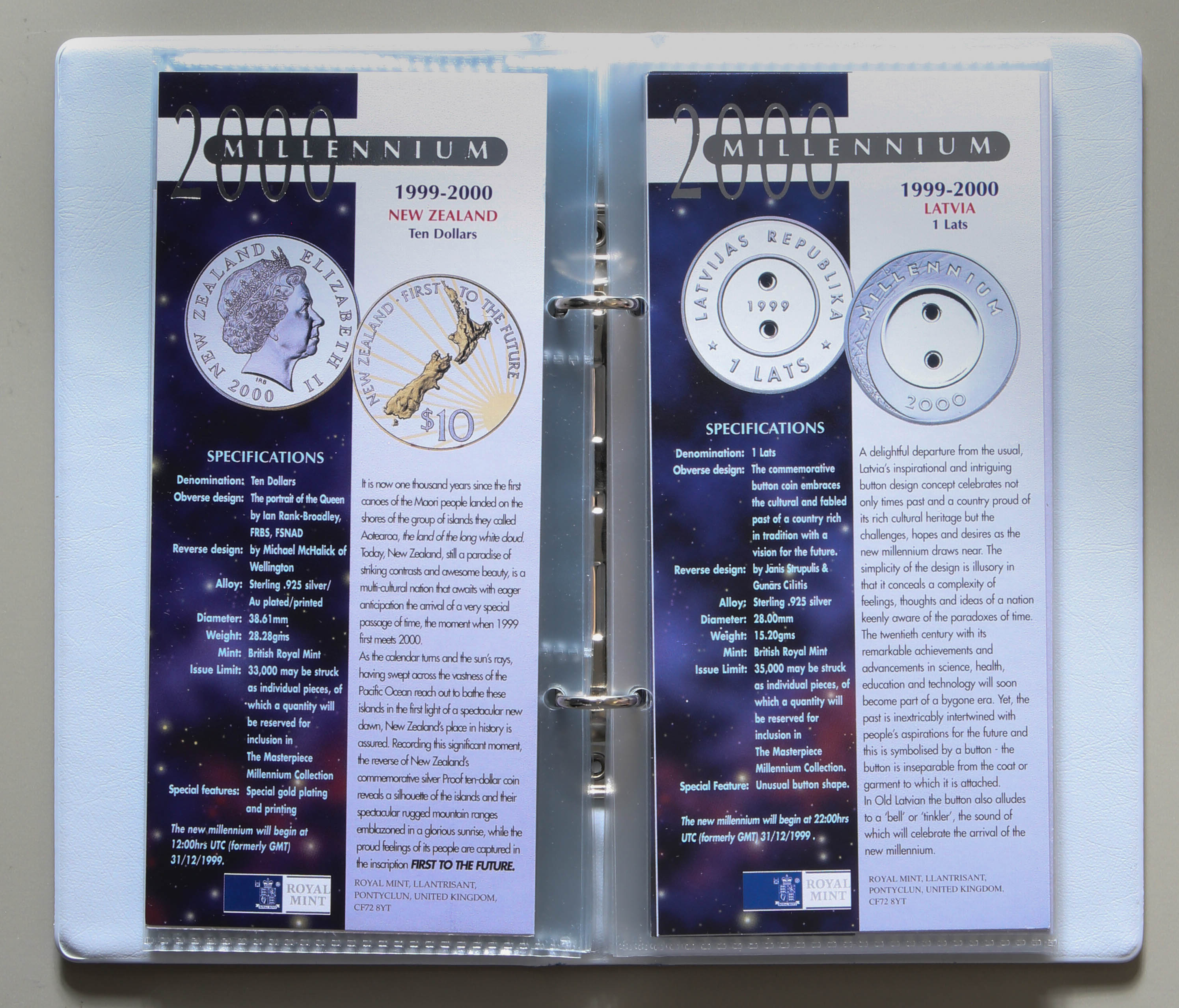 貨幣博物館 | Royal Mint Millennium Silver Set 2000 返品不可 Sold 