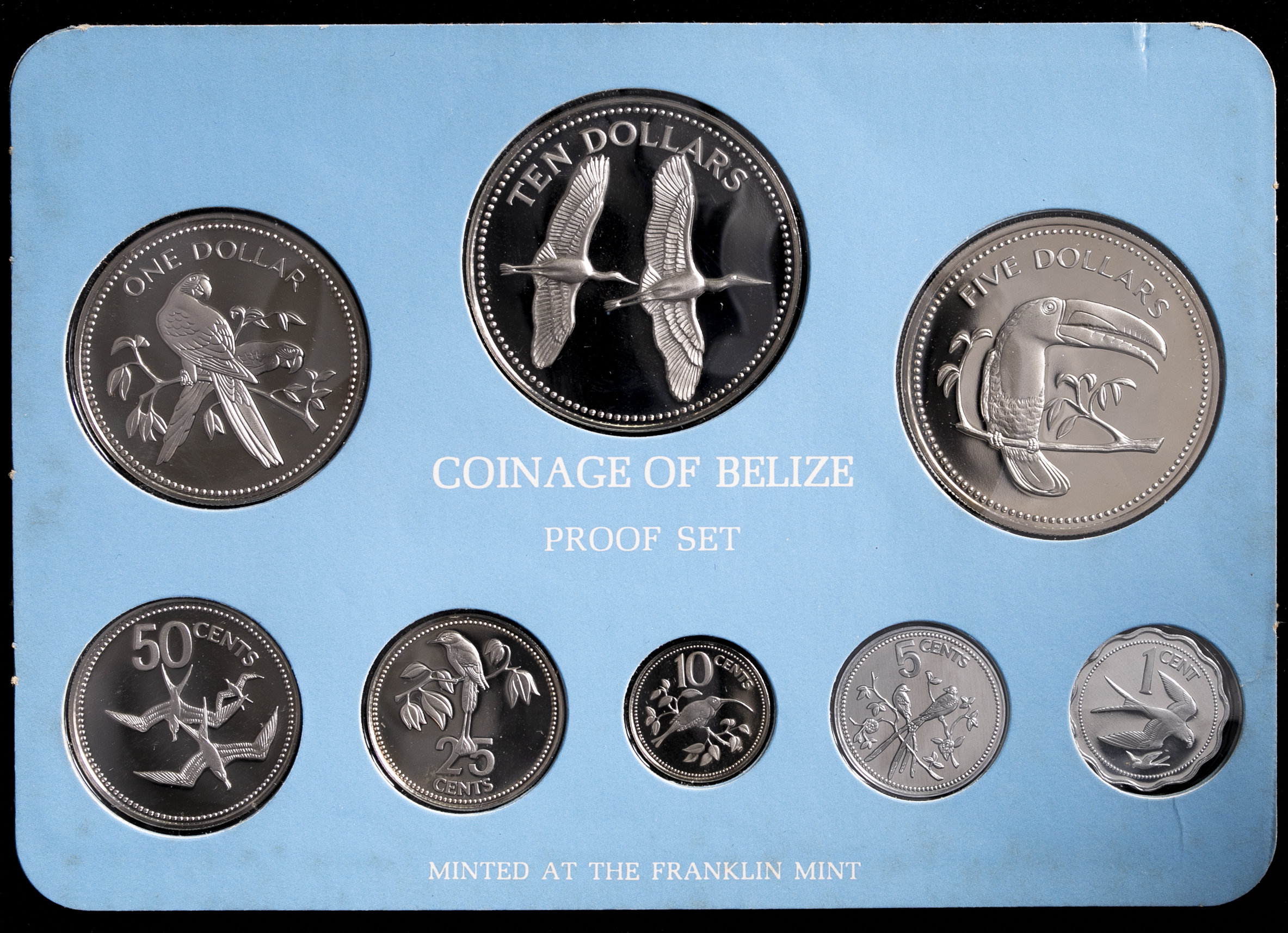 公式の Coinage Coinage of Belize of sterling silver proof set