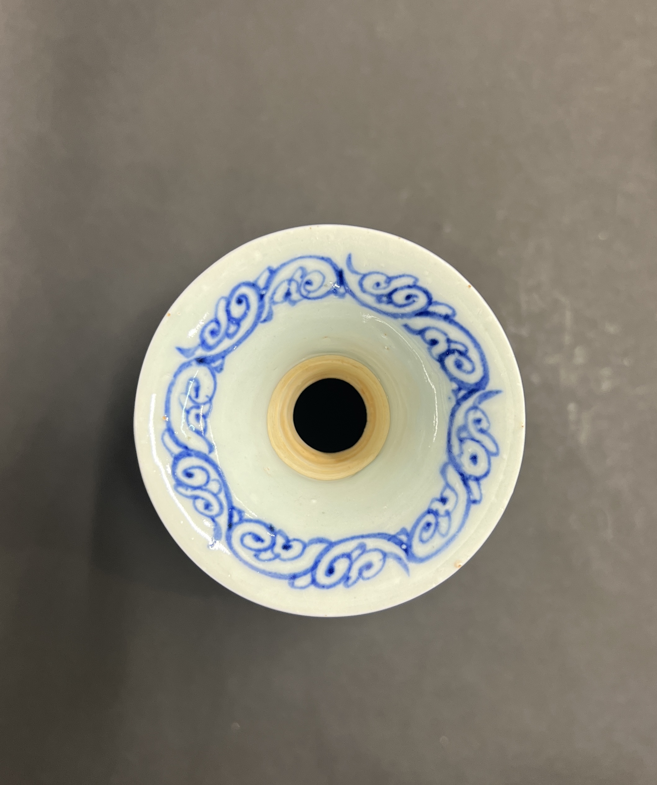 中国戦国時代　青玉　獣首渦文璧　古玉　装飾品　出土品 玉製品