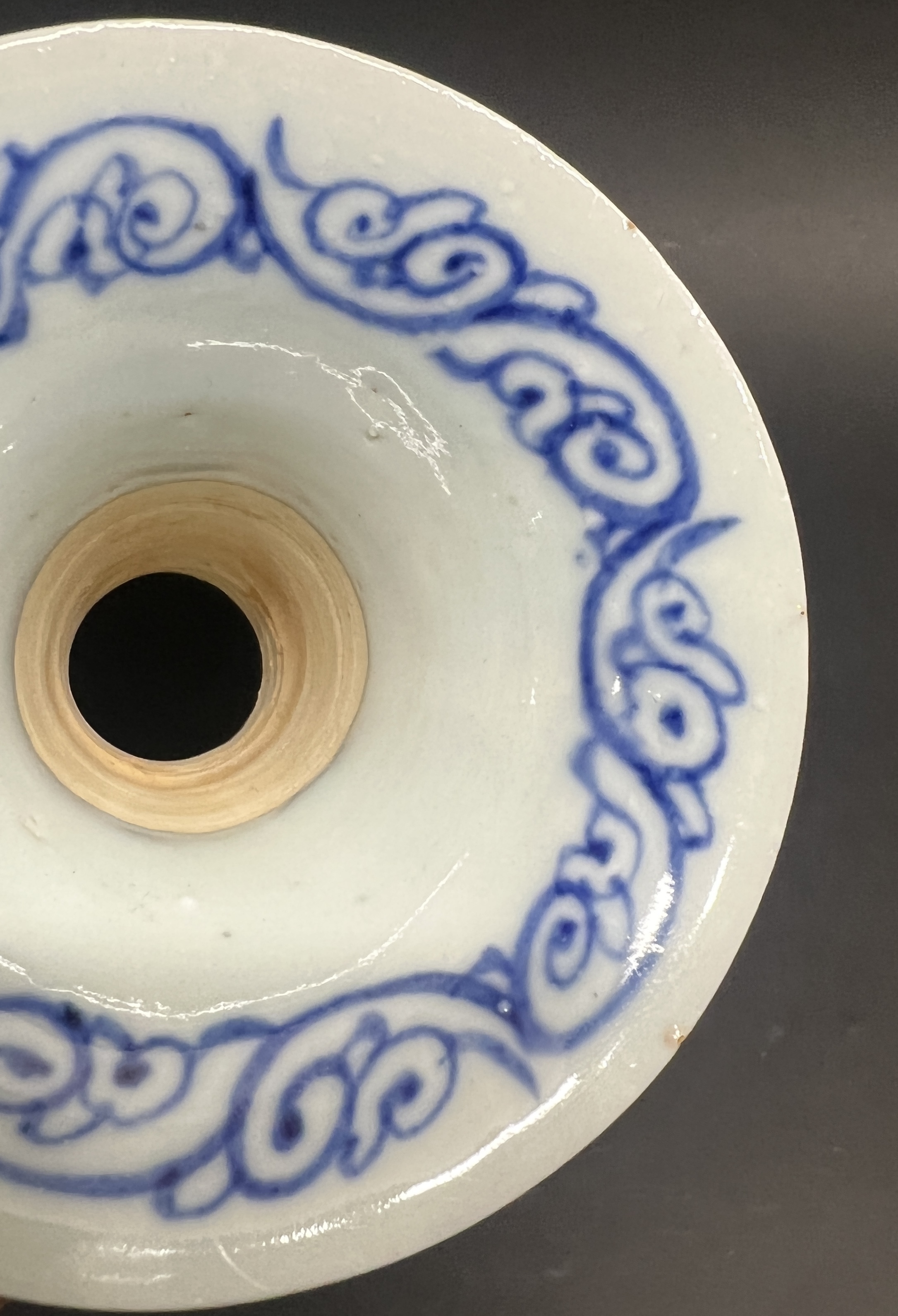 中国戦国時代　青玉　獣首渦文璧　古玉　装飾品　出土品 玉製品