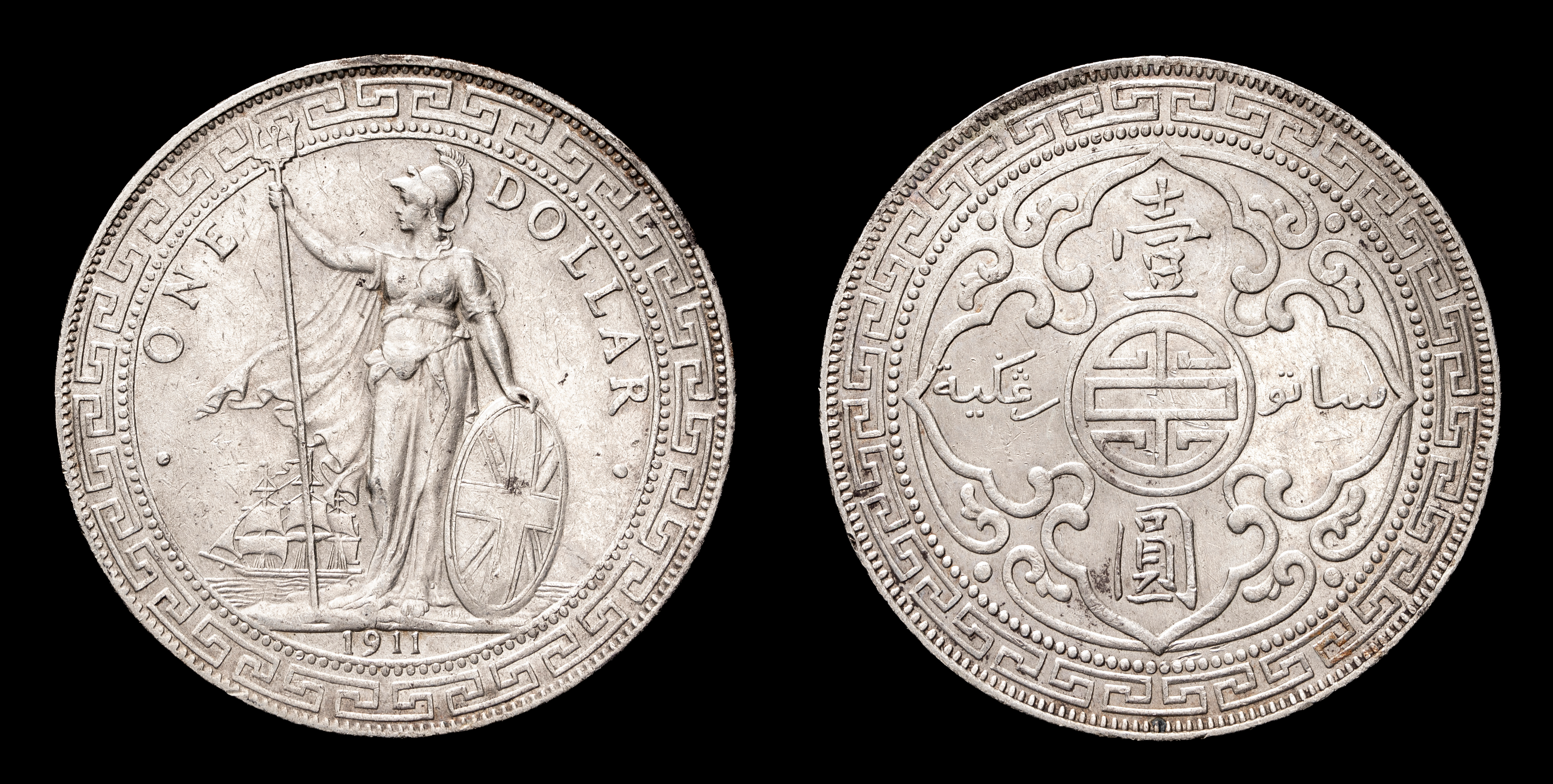 オークション,British Trade Dollar イギリス貿易銀 Dollar 1911