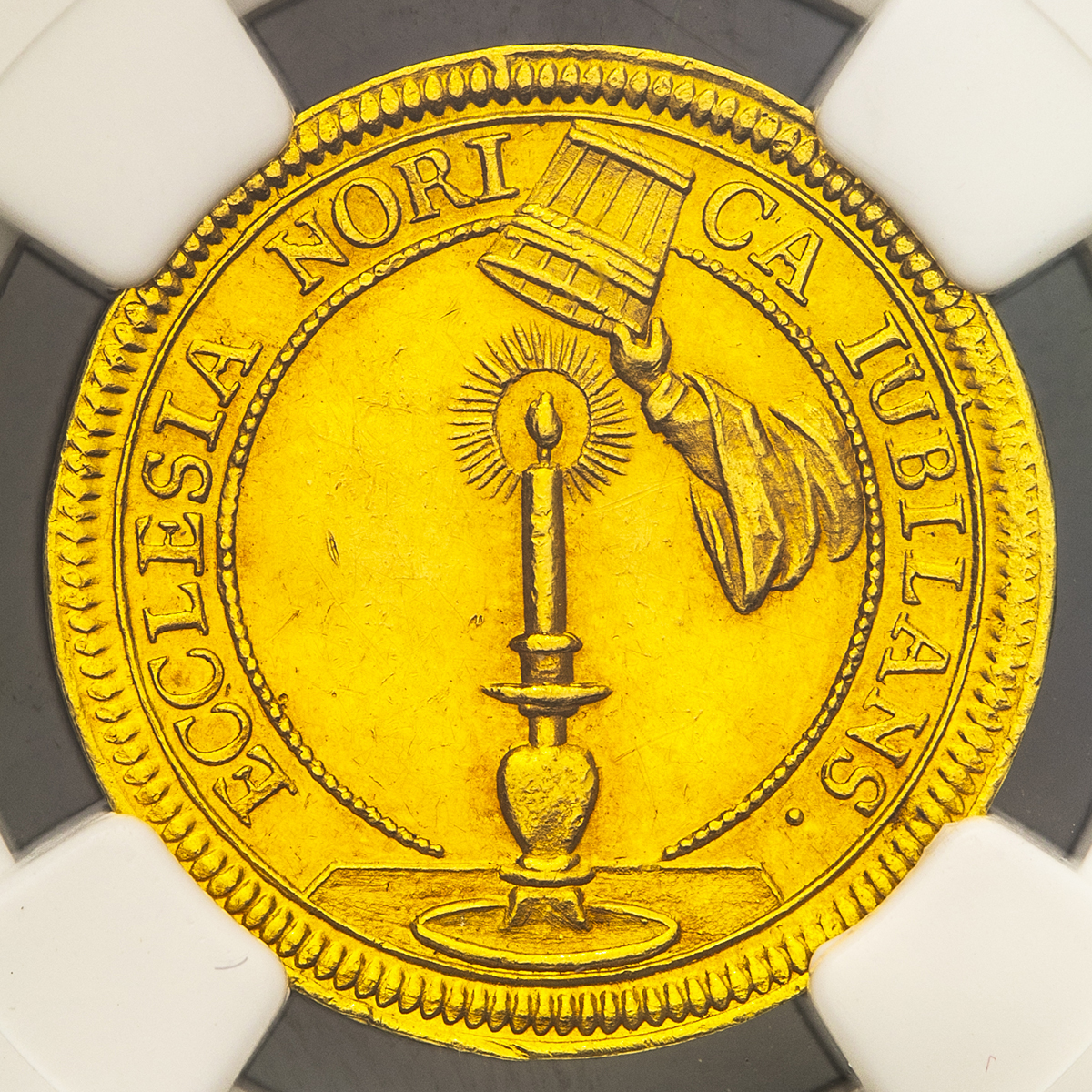 【激レア】地方札　大二　貴重品 ドイツ ニュルンベルク 1700年 ラムダカット 2ダカット 金貨 NGC MS62