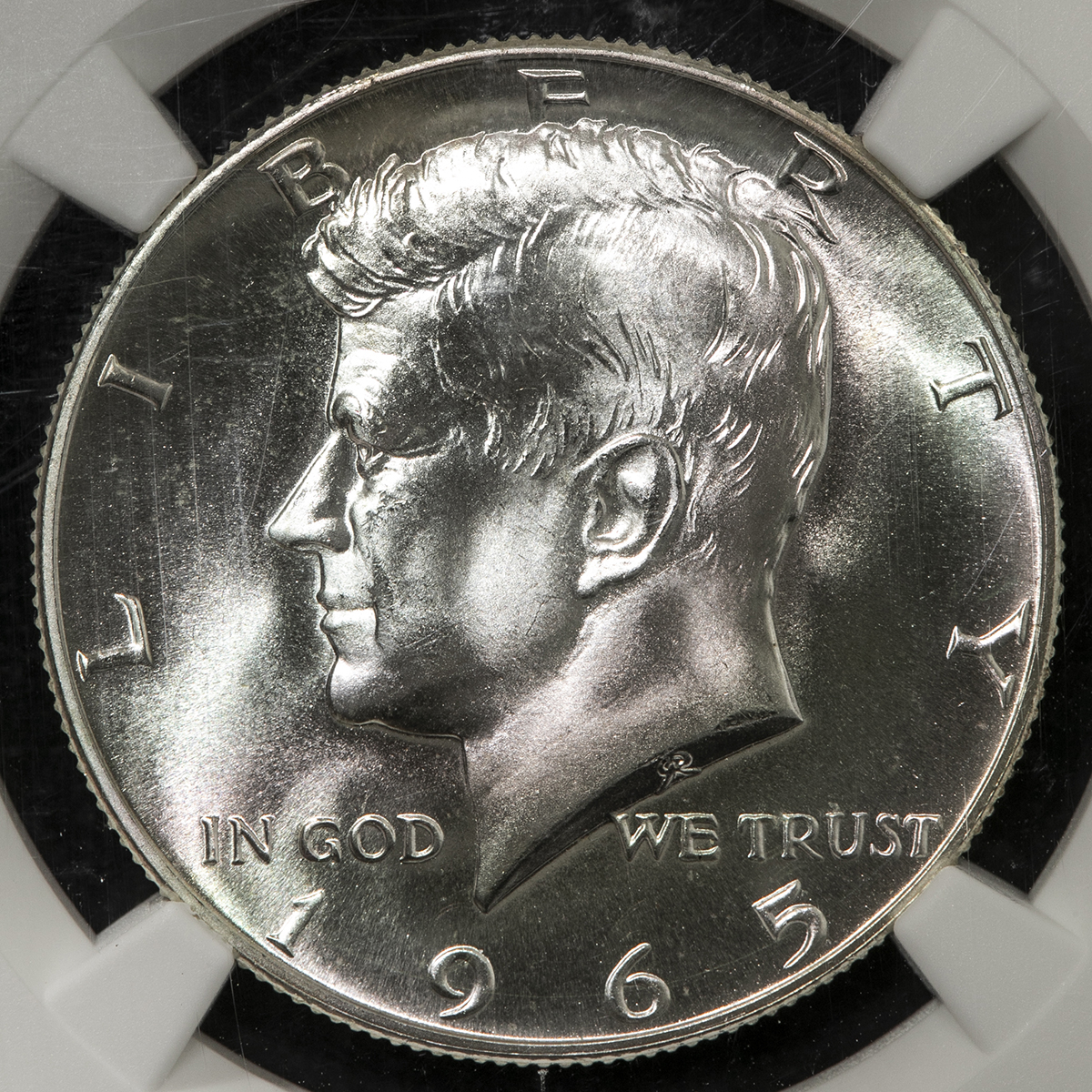 限时竞拍,USA アメリカ合衆国50Cents 1965 NGC-MS67