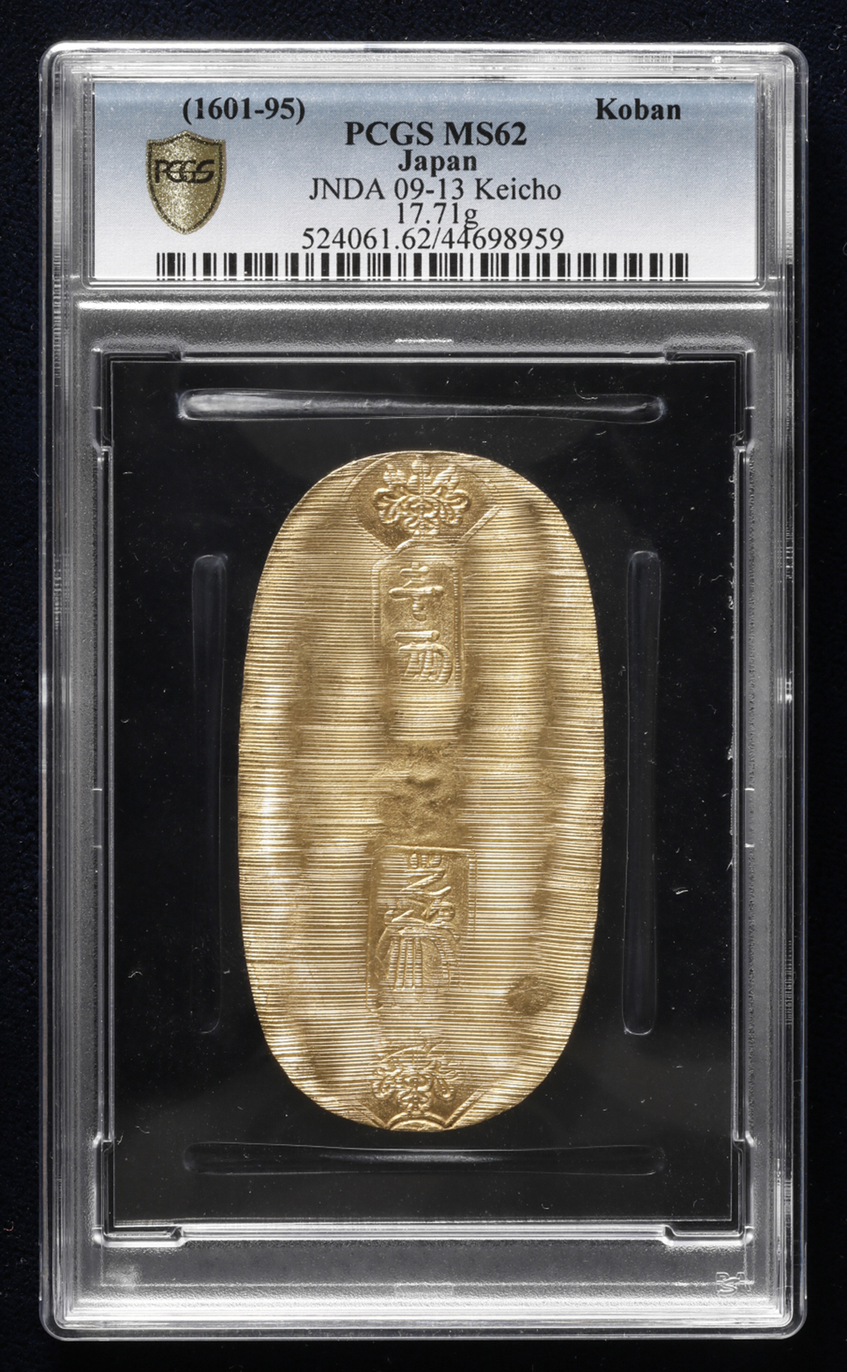 auction,PCGS-MS62 日本 慶長小判金 Keicho Koban Kin 慶長6年~元禄8年（1601-1695） （AU）準未使用品