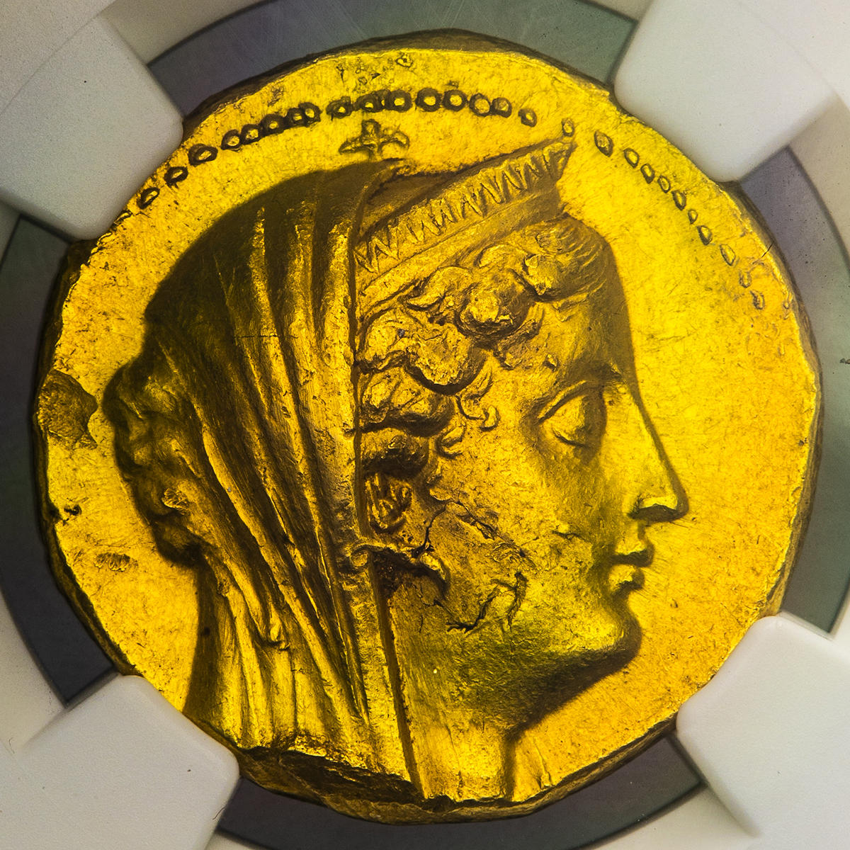 アメン・ゼウス神　プトレマイオス朝エジプト　イーグル　プトレマイオス4世 青銅貨 アメン・ゼウス神 プトレマイオス朝エジプト イーグル プトレマイオス4