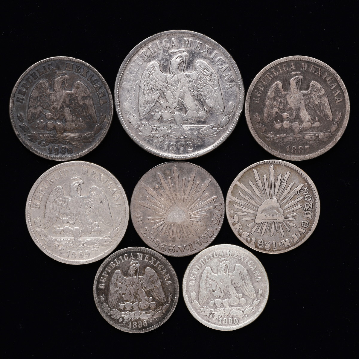 貨幣博物館 | MEXICO メキシコ 銀貨 8枚