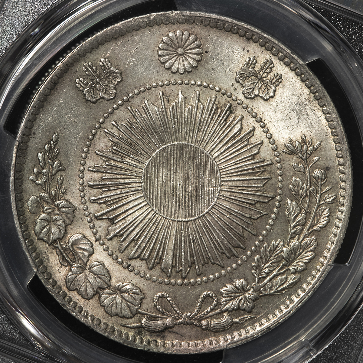 auction,日本 旧一圓銀貨 Old type 1Yen 明治3年（1870） PCGS-AU58