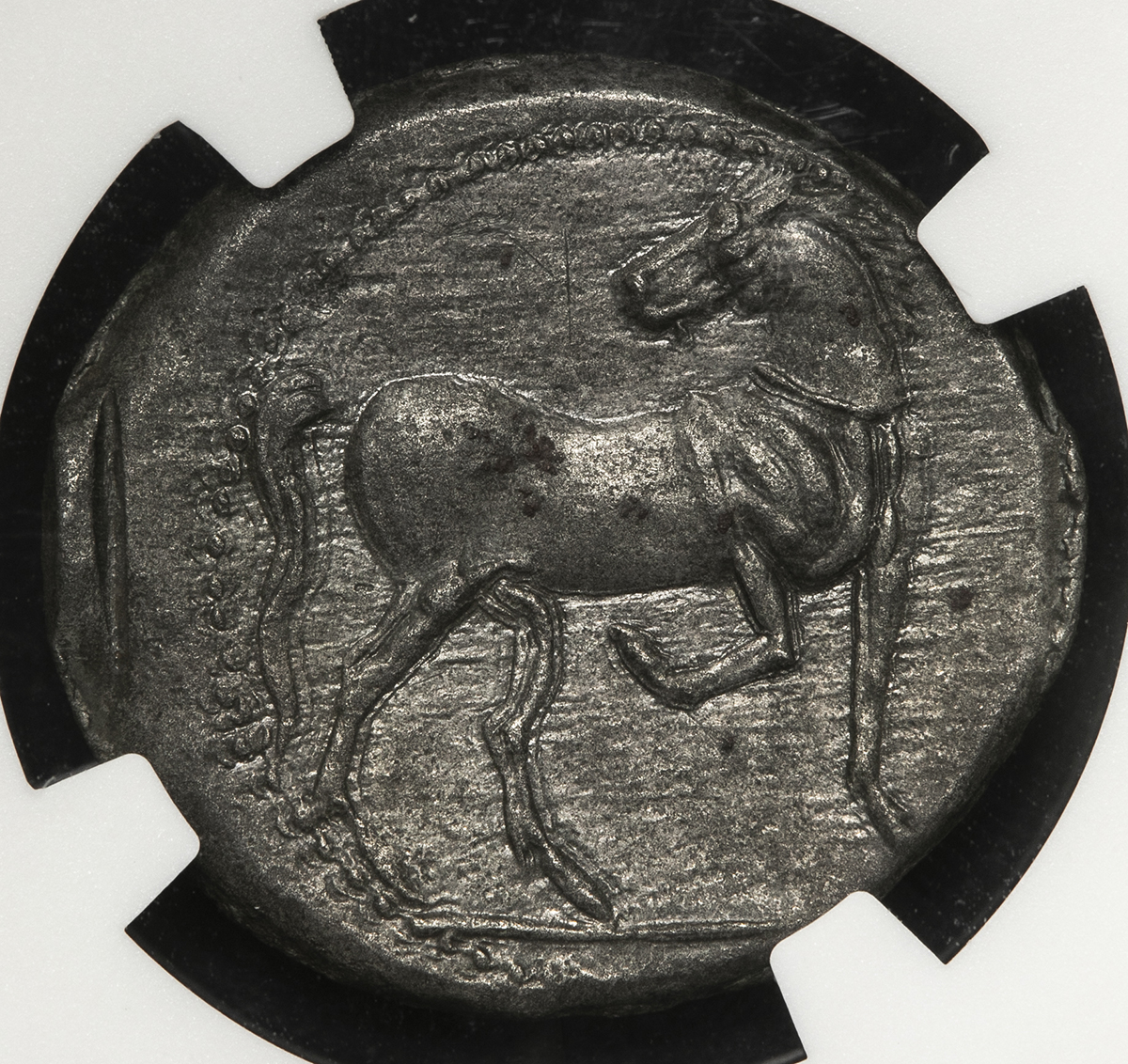 ゼウギタナ カルタゴ 紀元前400-300年 AE18 NGC VF Strike: 4/5